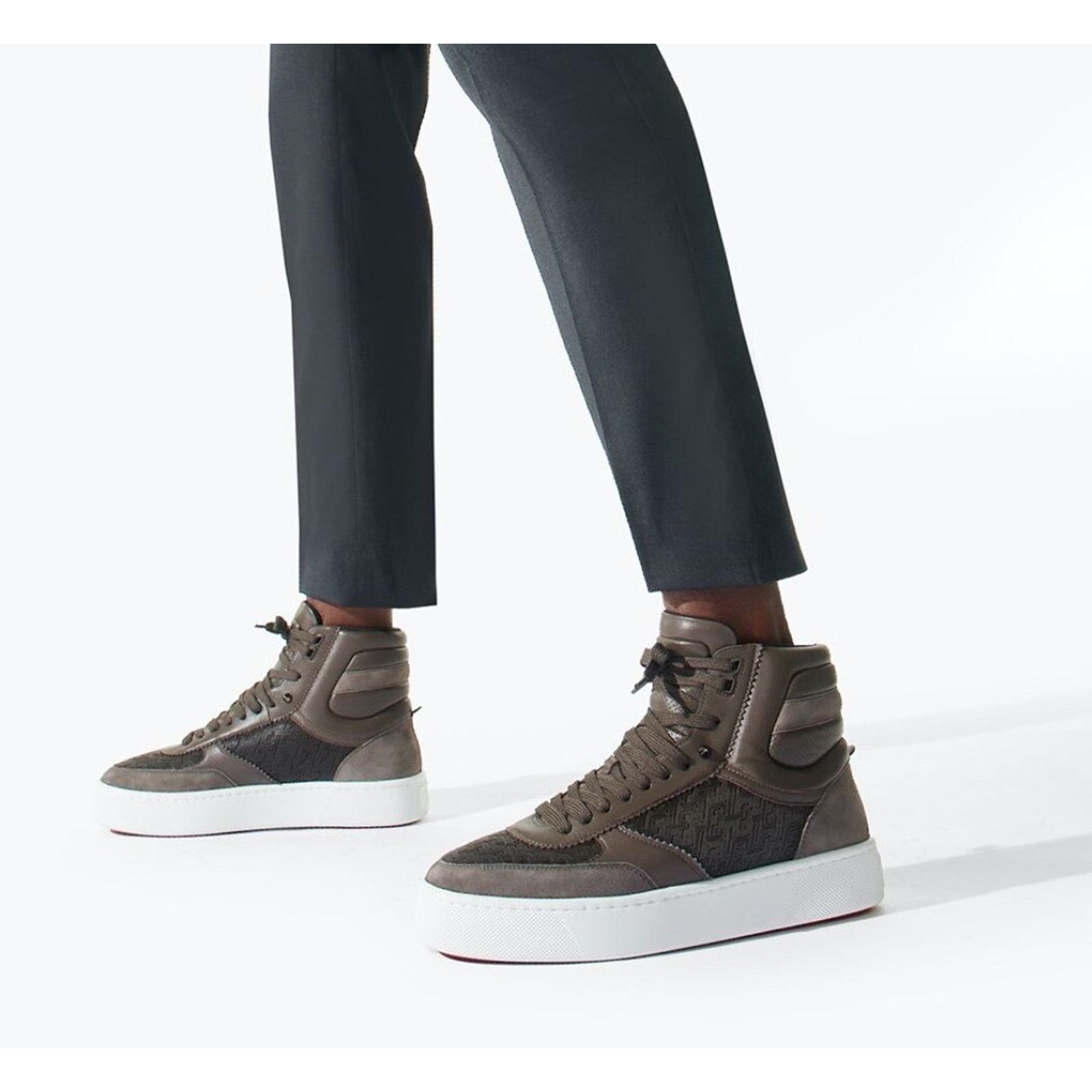 Christian Louboutin Christian Louboutin Mens Top Rui Flat Ombre Brown Size US 10.5 / EU 43-44 - 3 Thumbnail