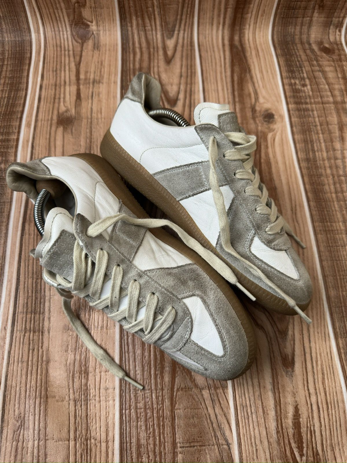 Maison Margiela Maison Martin Margiela Replica Gats White/gray Lowtops Size US 9 / IT 39 - 8 Thumbnail