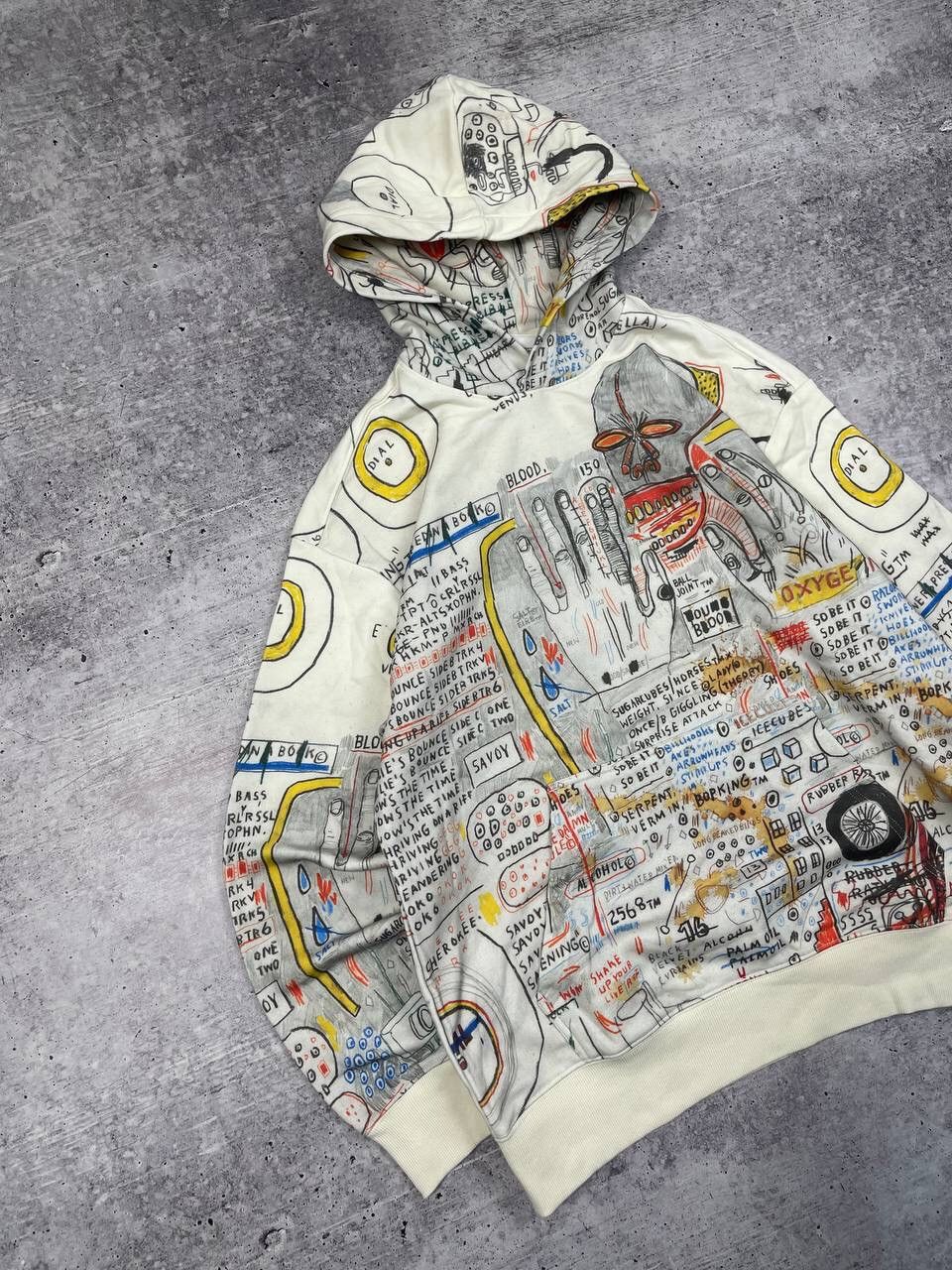 H&M × Jean-Michel Basquiat × Who Decides War Who Decides War H&M Printed Baggy Hoodie Y2K Size US S / EU 44-46 / 1 - 2 Thumbnail