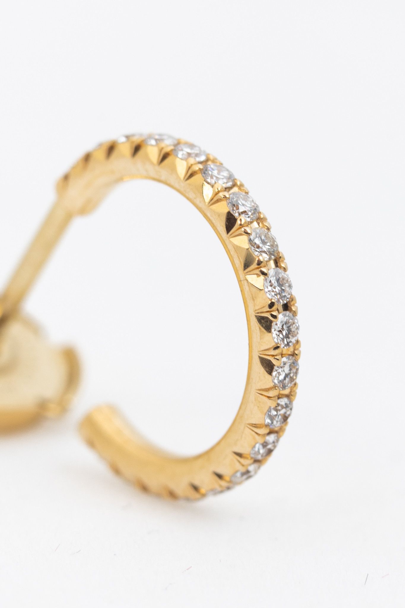 Tiffany & Co. Tiffany & Co. Metro 18k Gold & Diamond Hoop Earrings Size ONE SIZE - 5 Thumbnail