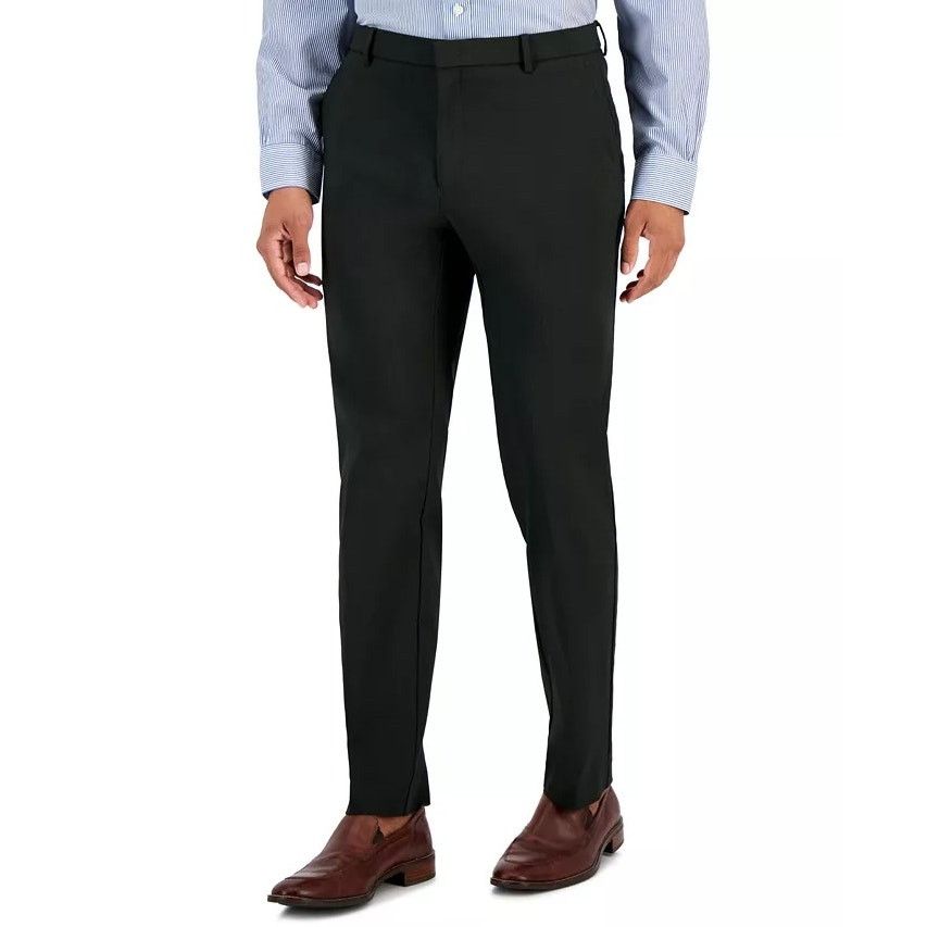 Tommy Hilfiger Men's Dark Olive Stretch Dress Pants 34x34