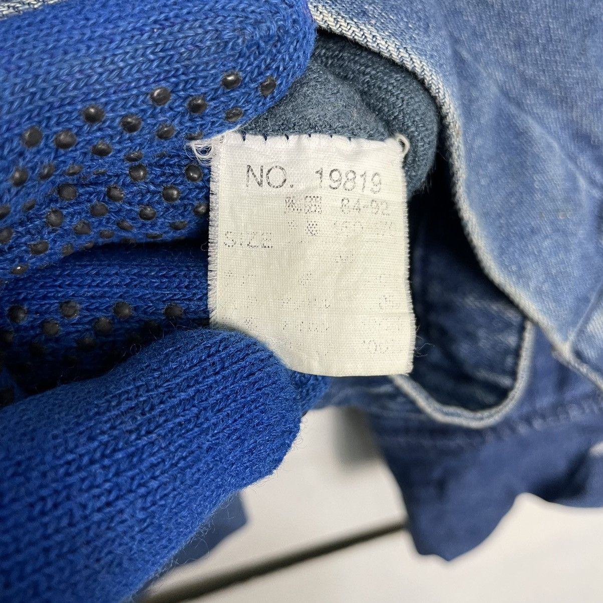 Indigo × Japanese Brand 💥80s HIGH SPIRIT CHORE DENIM HICKORY JACKET Size US L / EU 52-54 / 3 - 11 Thumbnail