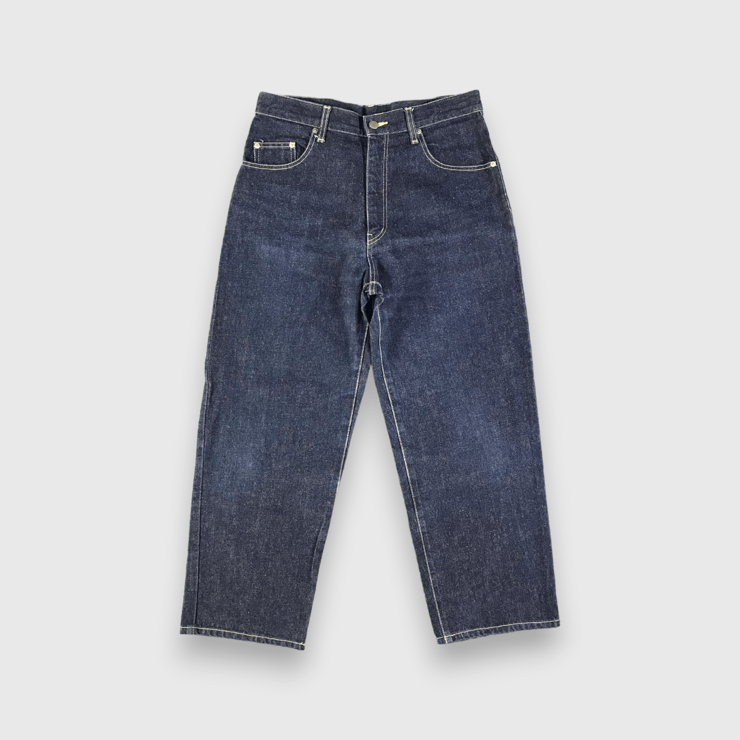 Japanese Brand Felissimo Blossom Jeans Dark Wash Denim -J2732 Size US 33 - 1 Thumbnail
