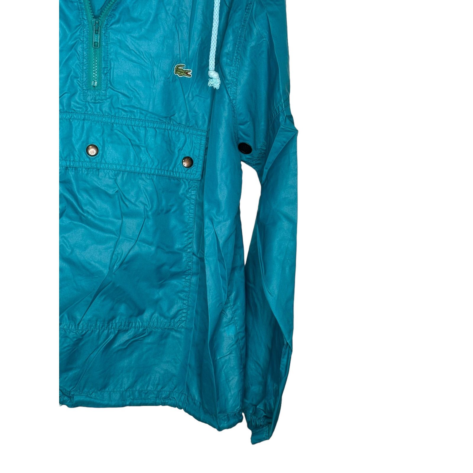 Izod Izod Lacoste Men's Jacket Vintage Hooded Windbreaker Medium Size US M / EU 48-50 / 2 - 2 Thumbnail