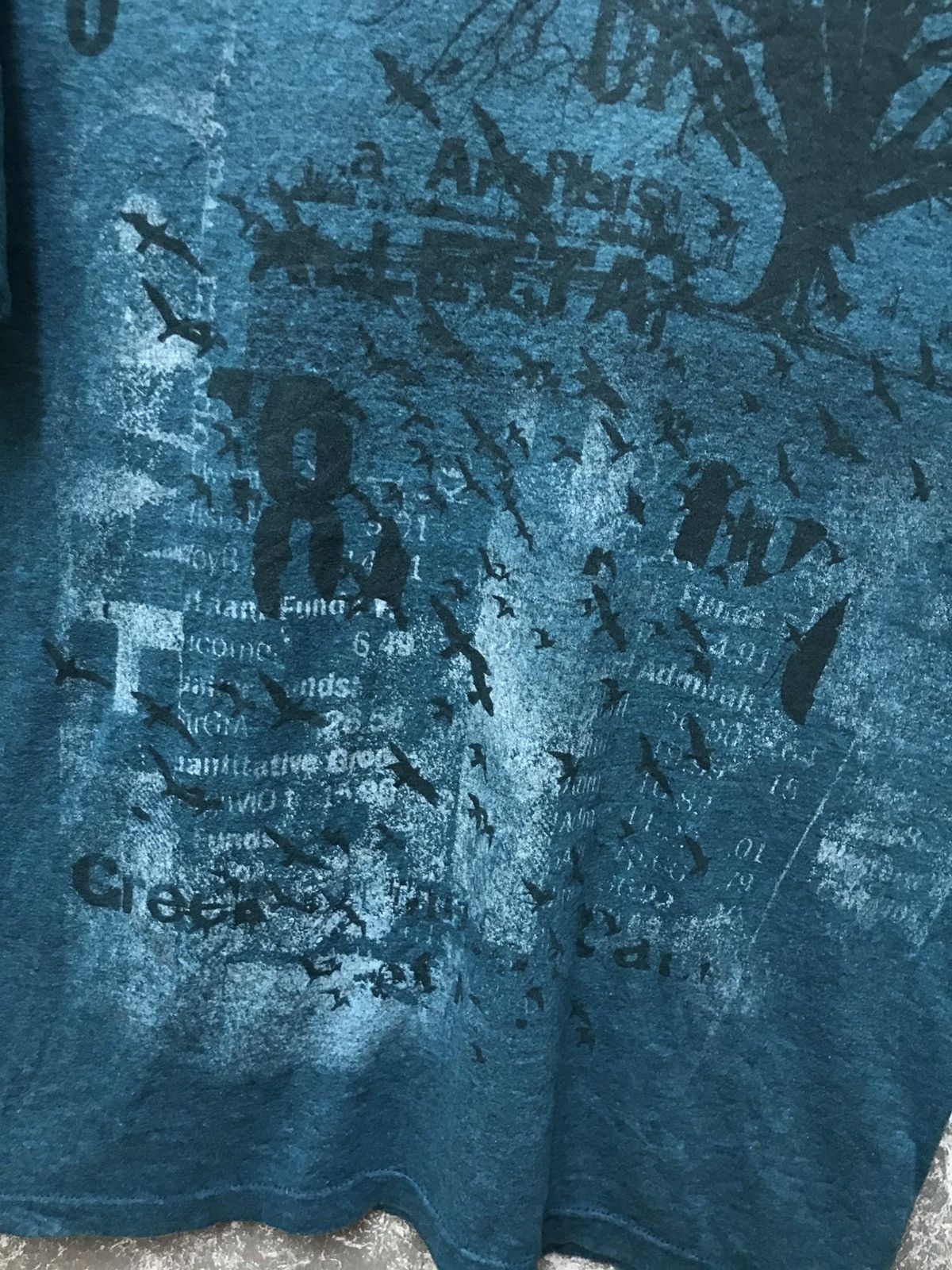 Apt. 9 Apt 9 Affliction Tree Birds Y2K Graphic Tee Size US M / EU 48-50 / 2 - 4 Thumbnail