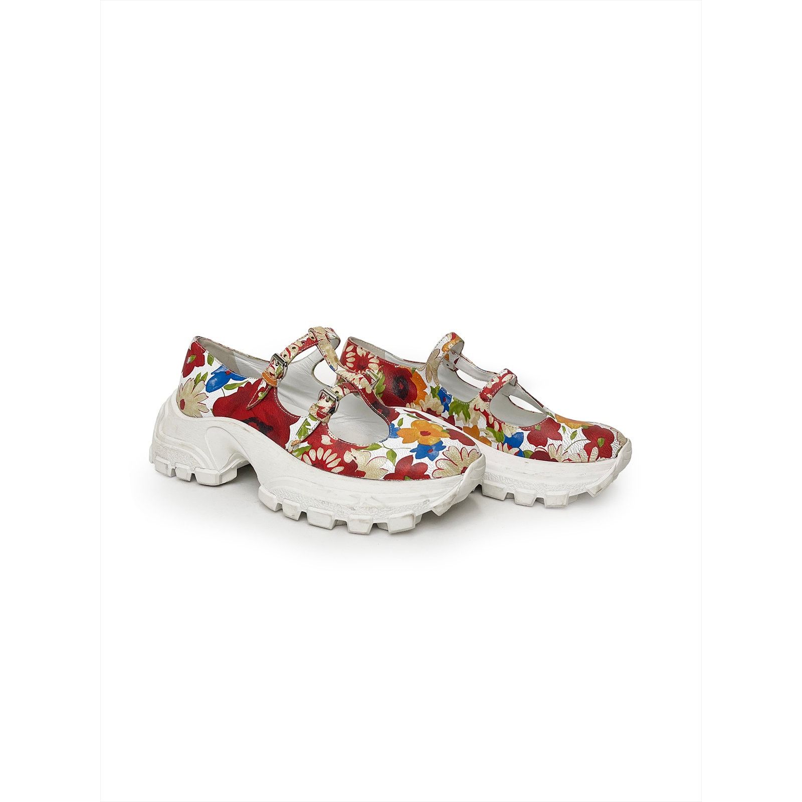 Miu Miu Floral utility sandal/open sneaker Size US 8.5 / IT 38.5 - 1 Thumbnail