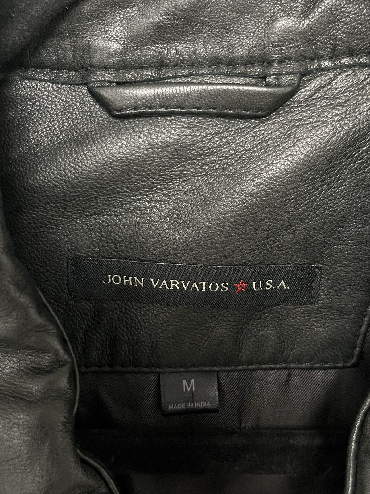 John Varvatos Leather Zipper Pocket Jacket. Medium Size US M / EU 48-50 / 2 - 5 Thumbnail