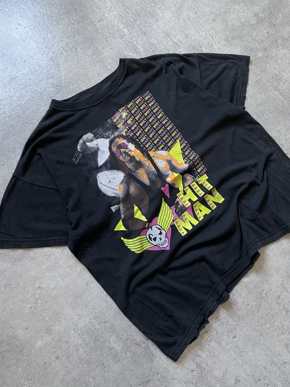 Vintage × WWE Vintage Wrestling Bret Hart Hit Man Black Tee Size US L / EU 52-54 / 3 - 2 Thumbnail