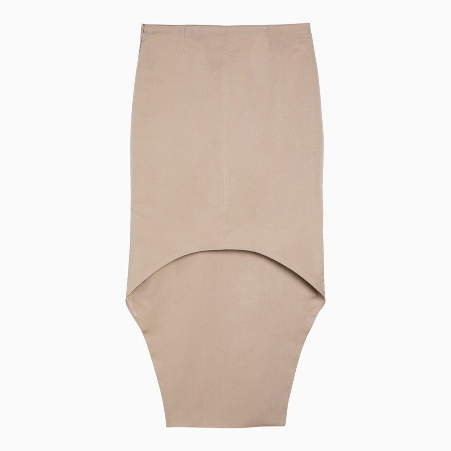 Givenchy o1d2blof0824 Double-length Skirt in Beige Size 26" / US 2 / IT 38 - 2 Thumbnail