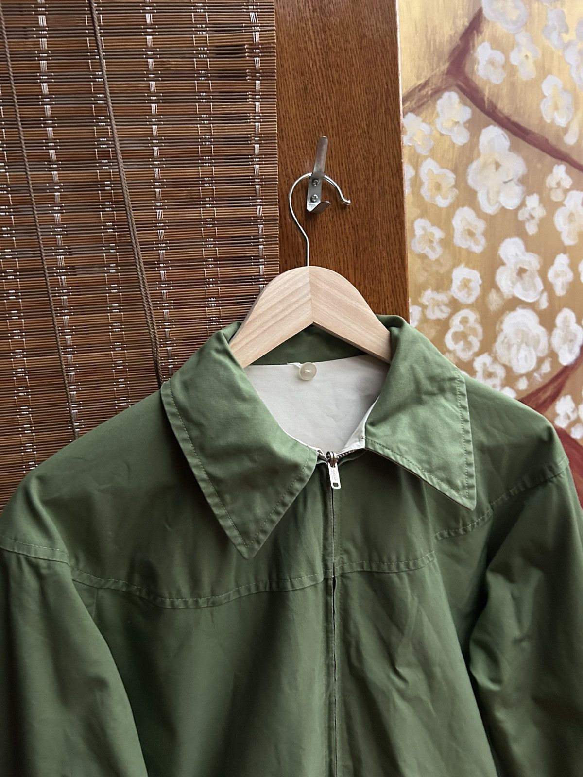 Vintage Vintage 60s Reversible Green/Ecru Golfing Jacket by Mendac Size US M / EU 48-50 / 2 - 4 Thumbnail