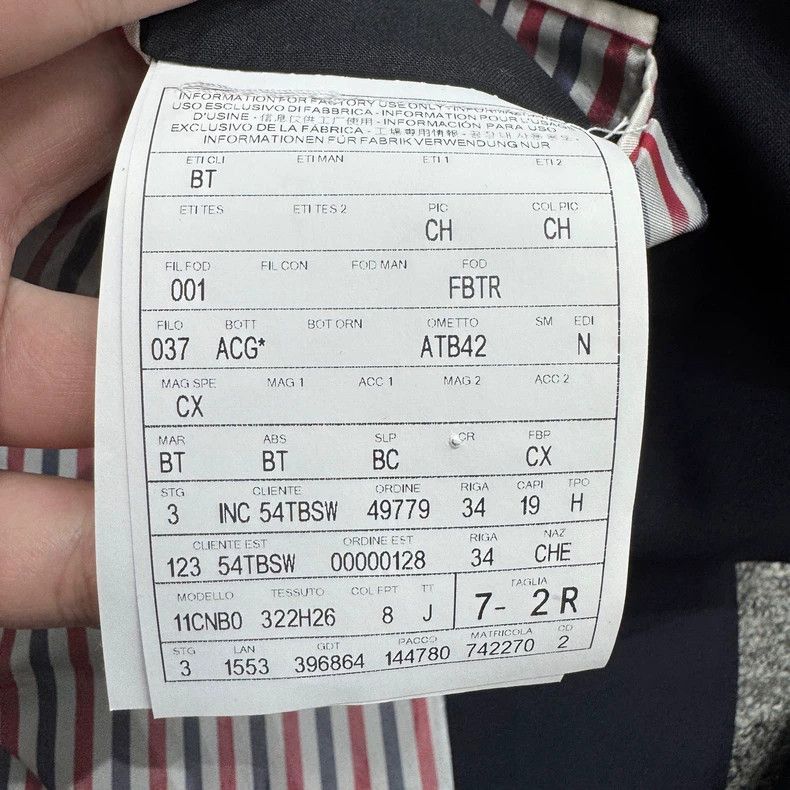 Thom Browne Thom Browne size2 Blue and grey wool suit Size 36S - 5 Thumbnail
