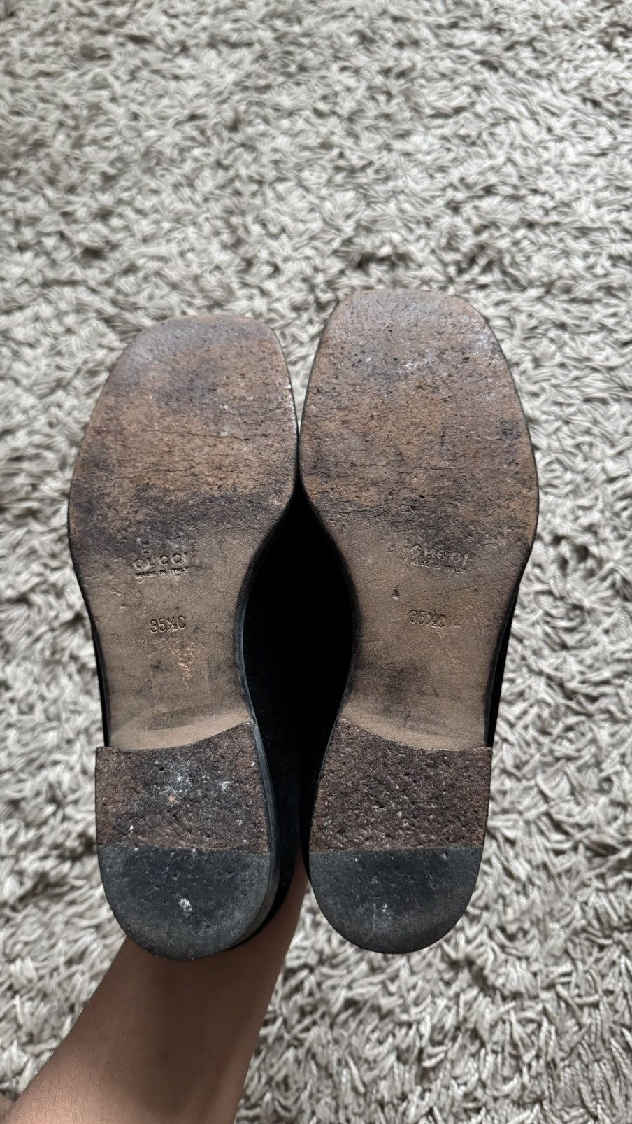 Gucci Gucci Horsebit Suede Leather Loafers Size US 5.5 / IT 35.5 - 8 Thumbnail