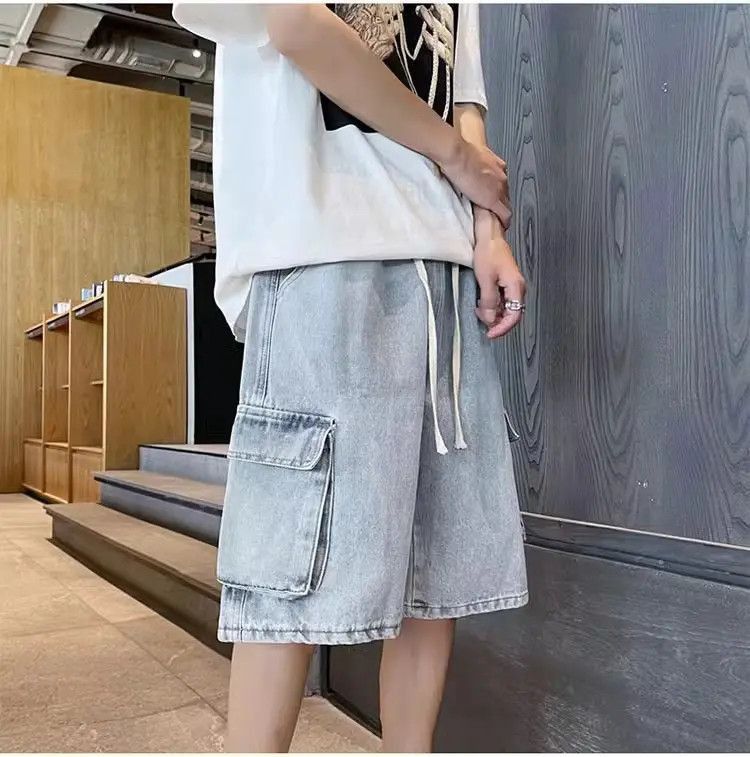 Japanese Brand Retro Multi Pocket Loose Jeans Size US 32 / EU 48 - 5 Thumbnail