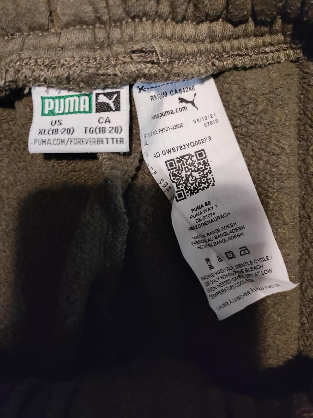 Puma Puma Kids Olive Sweatpants Size XL (18-20) Size ONE SIZE - 7 Thumbnail