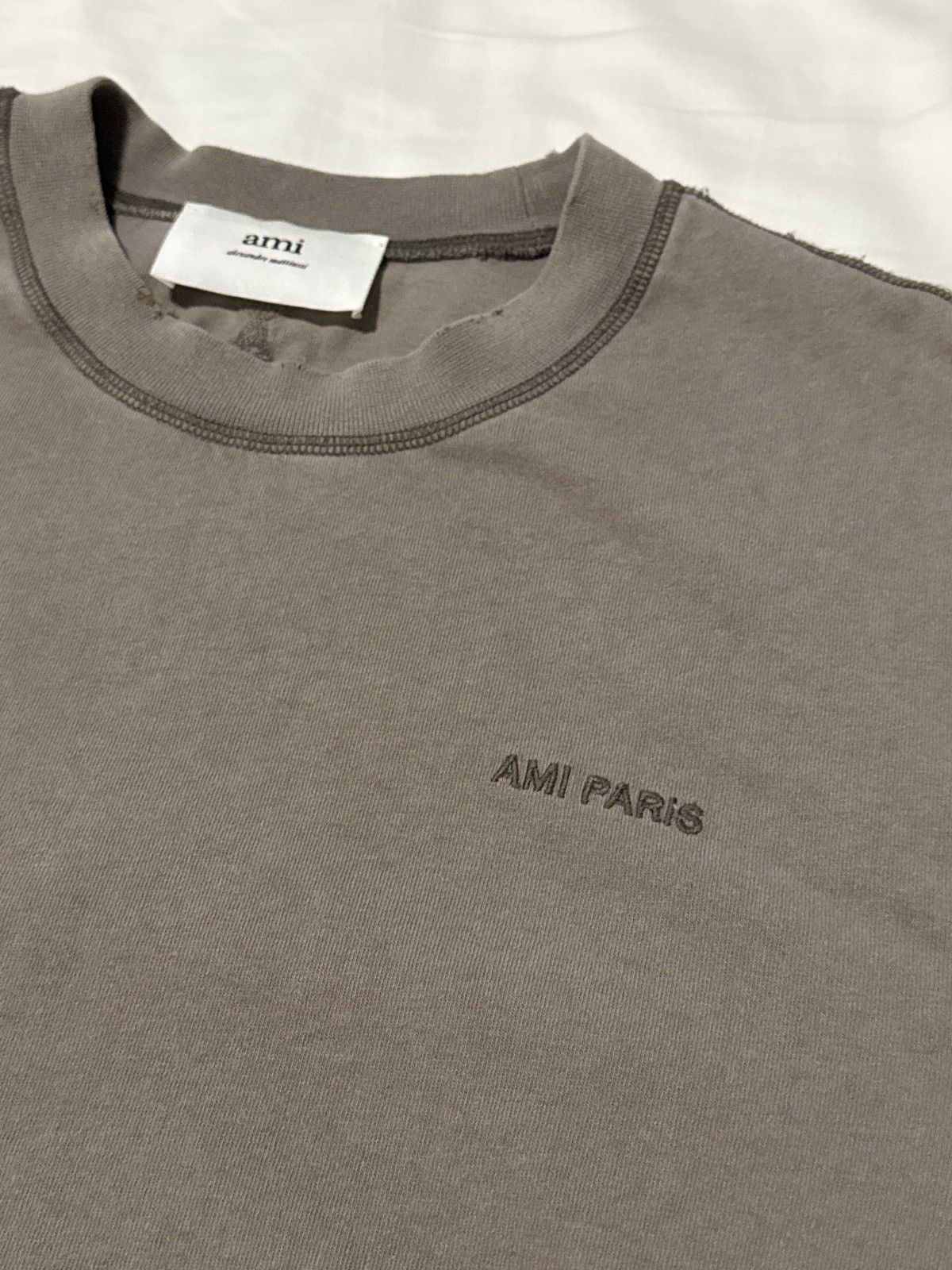AMI AMI PARIS Gray fade out t-shirt Size US S / EU 44-46 / 1 - 4 Thumbnail