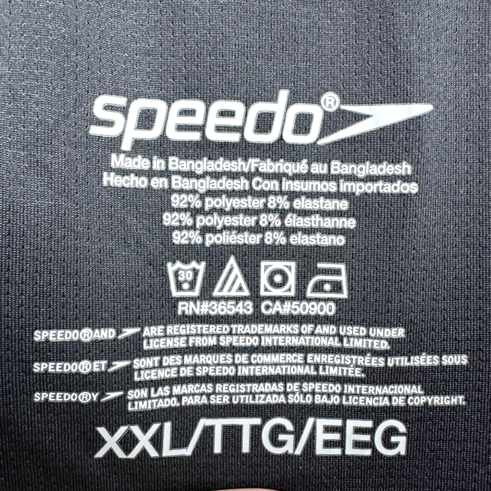Speedo Speedo Tech Volley Mens Athletic Shorts 2XL Black Grey Geometric Drawstring NEW Size US 39 - 4 Thumbnail