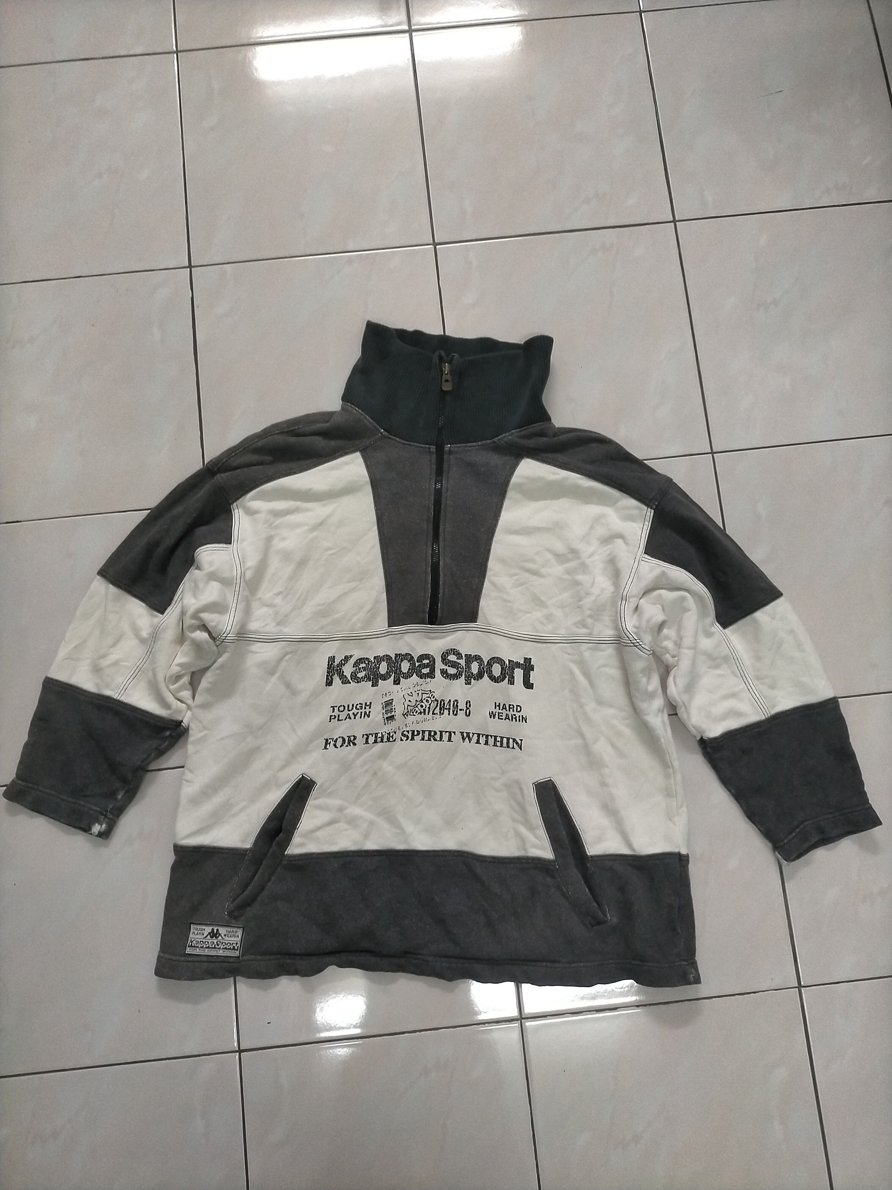 Kappa × Vintage Vintage Kappa Sport Track Half Zipper Jacket Size US L / EU 52-54 / 3 - 1 Thumbnail