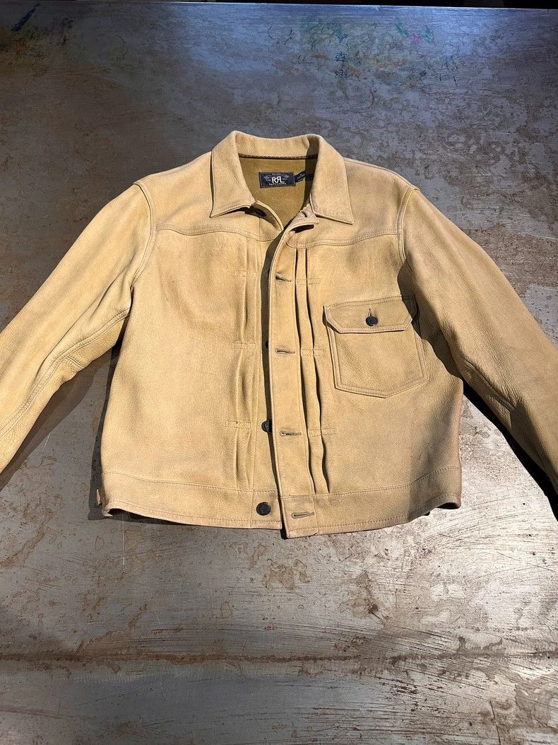 RRL Ralph Lauren RRL Ralph Lauren Make old deer leather jacket with Indian Size US M / EU 48-50 / 2 - 1 Thumbnail