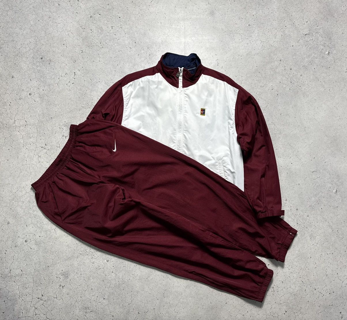 Nike Nike Tennis Challenge Court Vintage Nylon Track Suit 90’s Size US S / EU 44-46 / 1 - 1 Thumbnail