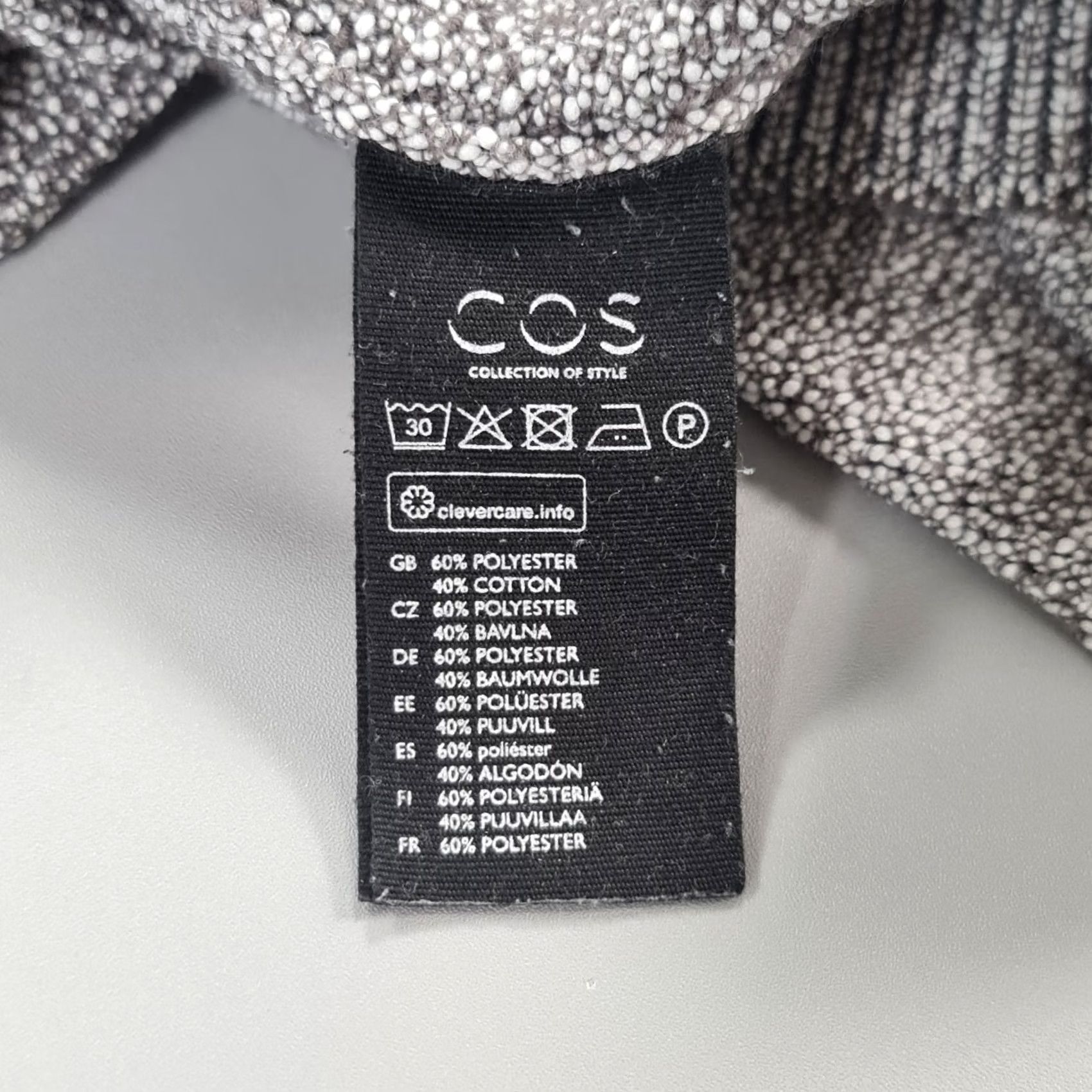 Cos COS Men Jumper Grey Small Crew Neck Long Sleeve Cotton Blend Pullover Size US S / EU 44-46 / 1 - 6 Thumbnail