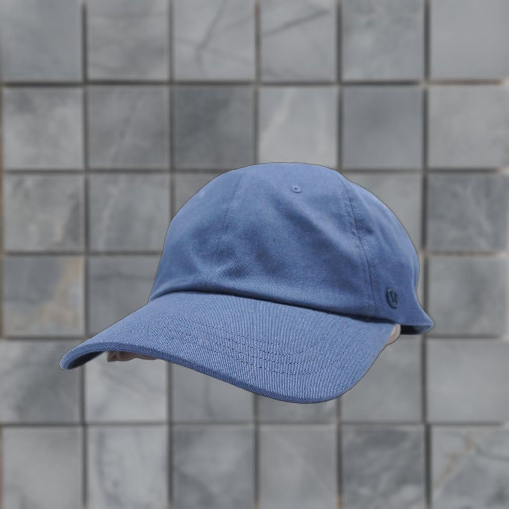 Lululemon Lululemon Hat Adult Small / Medium Blue Cap Strap Back Unisex Casual Outdoors Twill Cotton Spandex Adjustable Baseball Cap Men Boys Mens Womens Size ONE SIZE - 1 Thumbnail