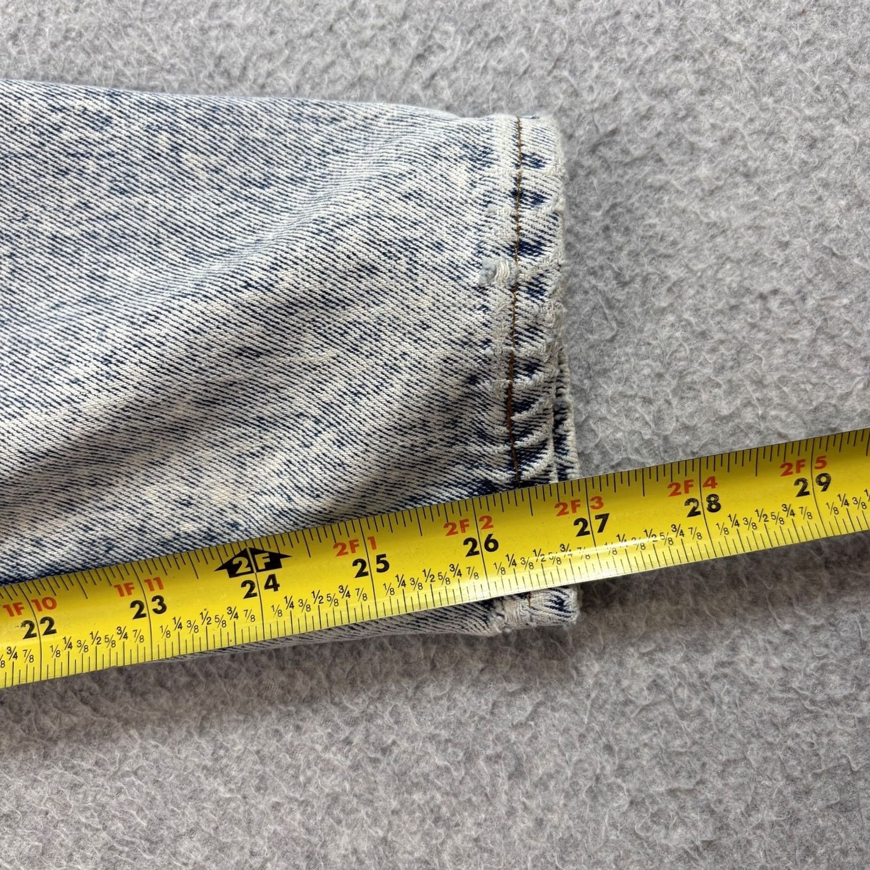 Vintage VINTAGE Bonjour Jeans Womens 5/6 Blue Acid Wash High Rise Tapered 90s Denim Jeans Mens Size 27" / US 4 / IT 40 - 7 Thumbnail