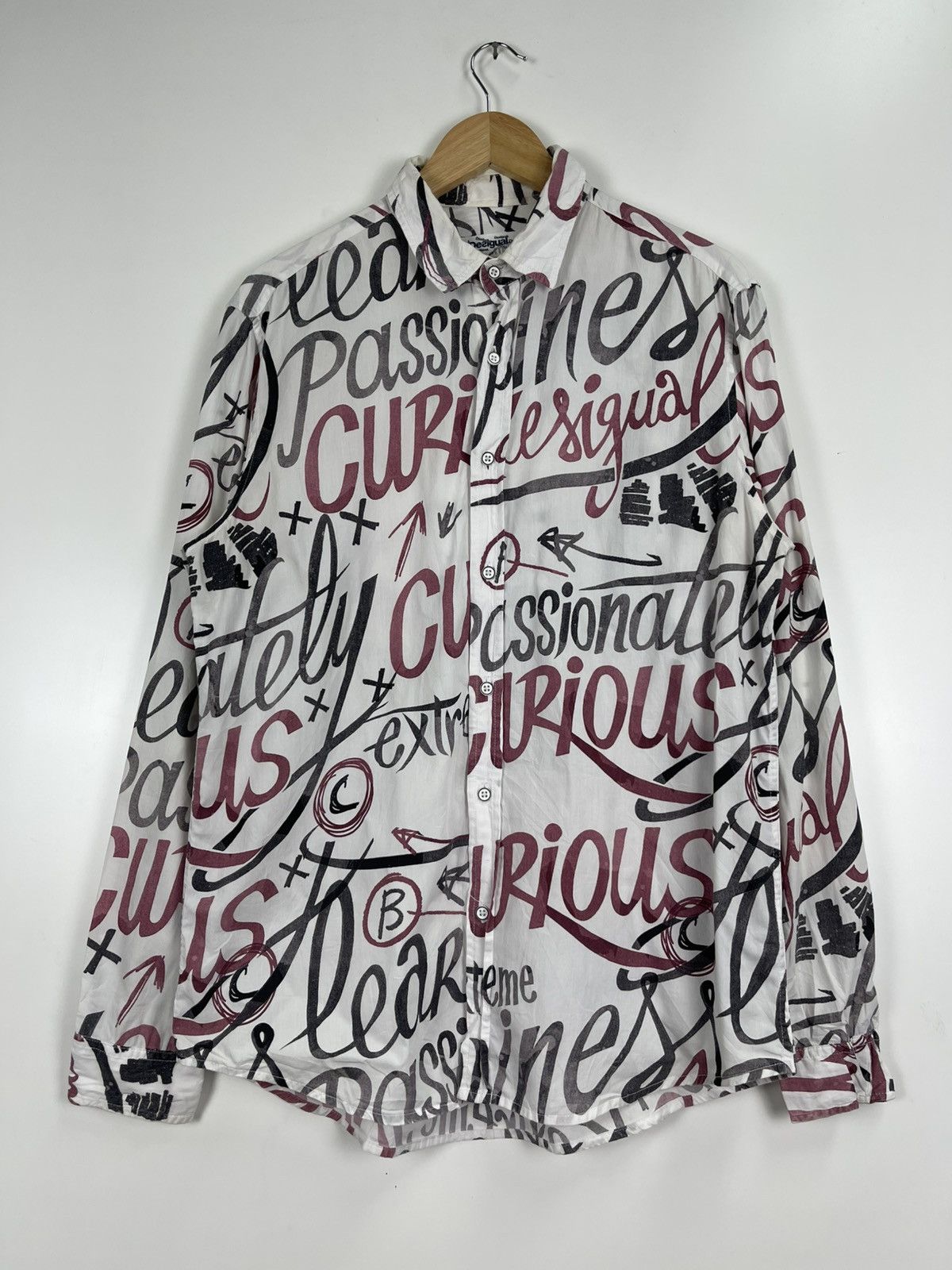 Desigual Desigual Full Printed Logo Button Ups Size US L / EU 52-54 / 3 - 2 Thumbnail