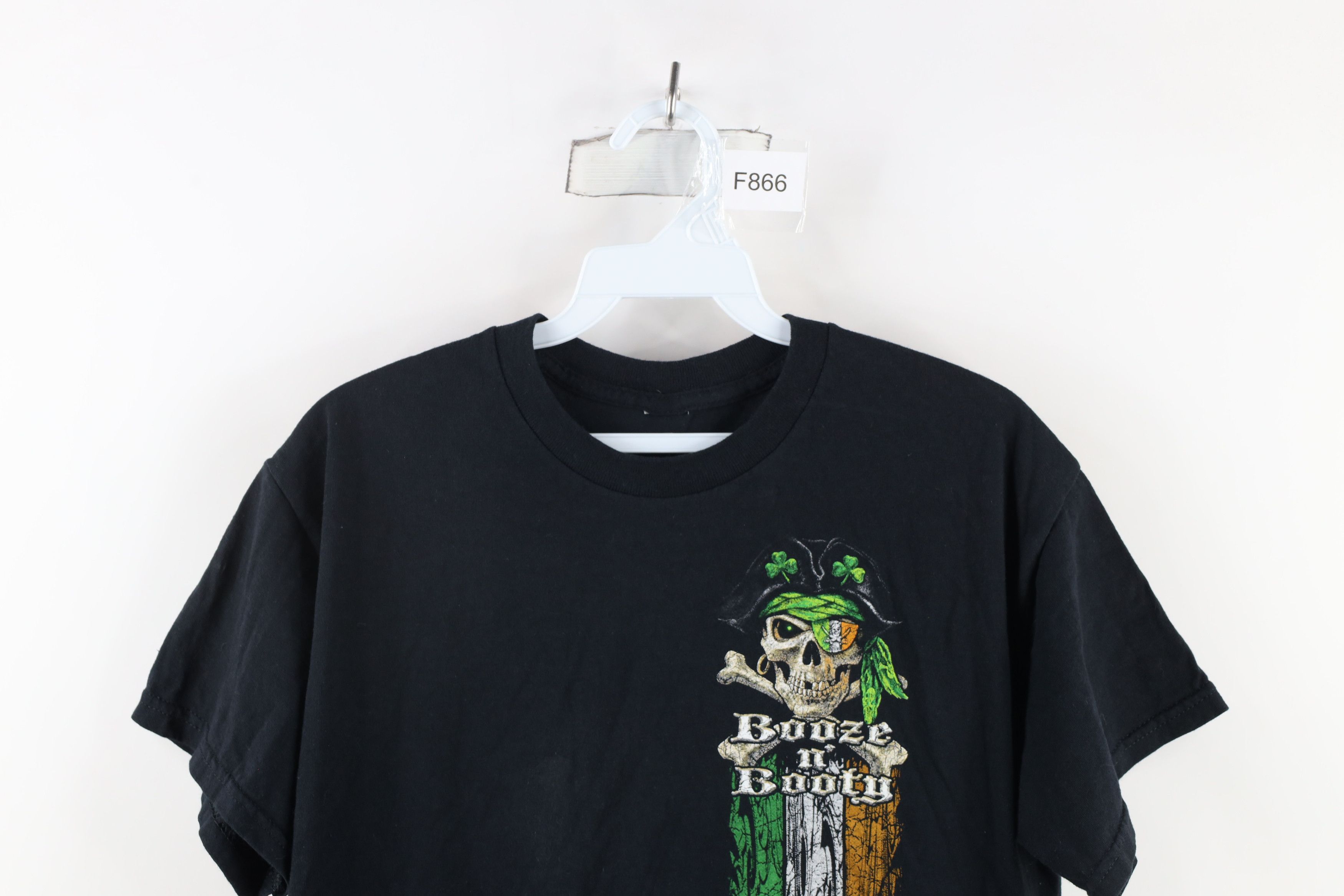 Vintage Vintage Y2K Streetwear St Patricks Day Booze N Booty T-Shirt Size US M / EU 48-50 / 2 - 2 Thumbnail