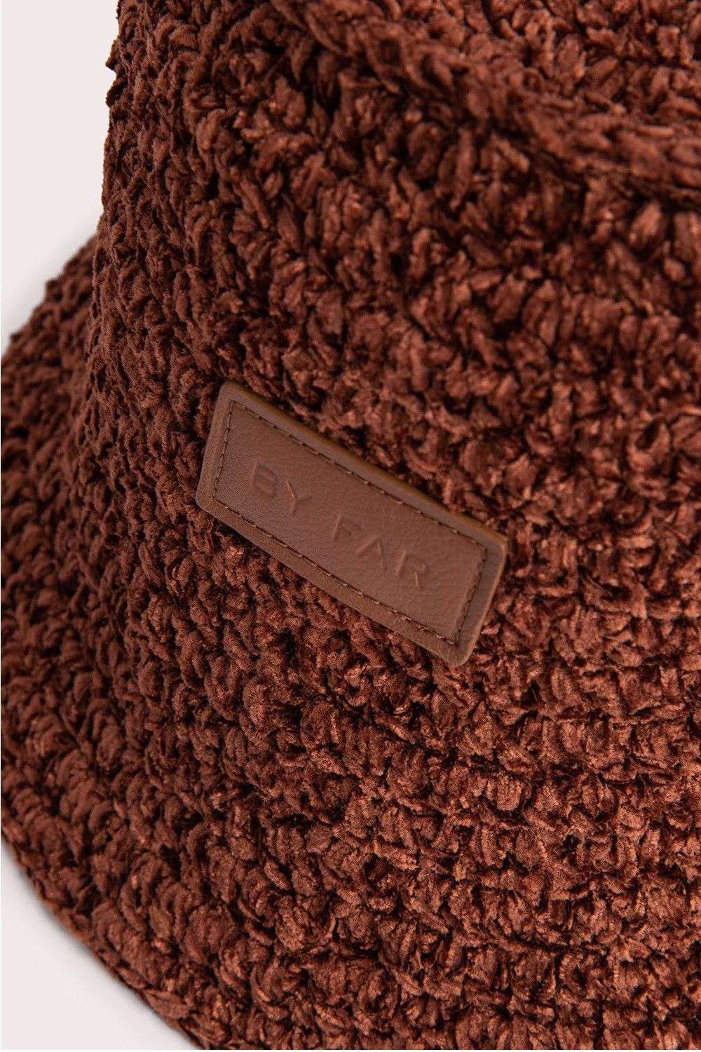 By Far Robbie Chestnut Chenille Hat Size ONE SIZE - 4 Thumbnail