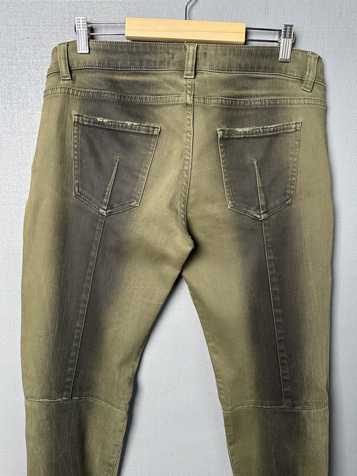 Balmain BALMAIN Paris Ankle Zip Biker Jeans Oil Wash Pants size 44 Size 30" / US 8 / IT 44 - 11 Thumbnail