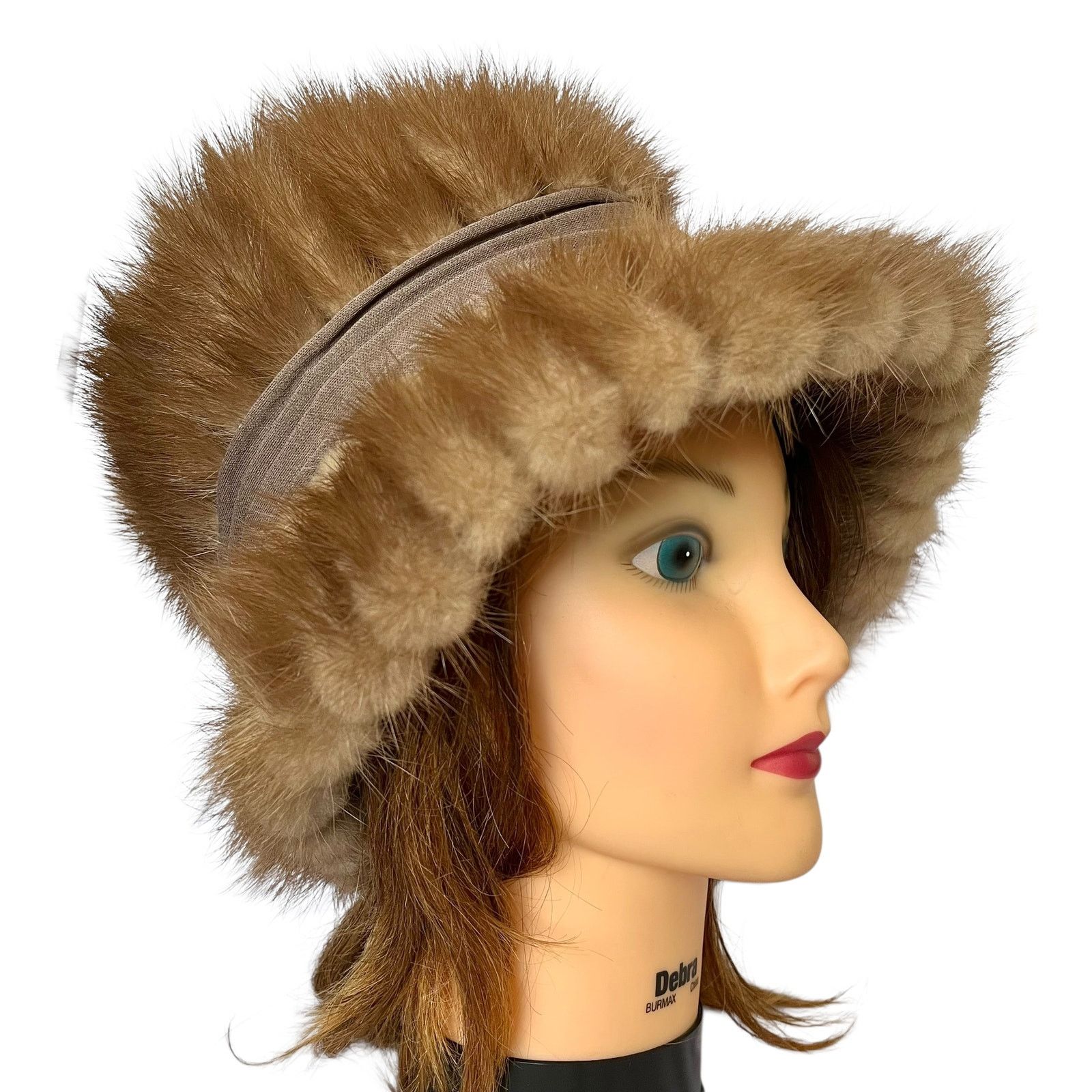 Vintage Vintage Pastel Mink Fur Silk Band Mr Sheldon Bucket Hat Size ONE SIZE - 7 Thumbnail