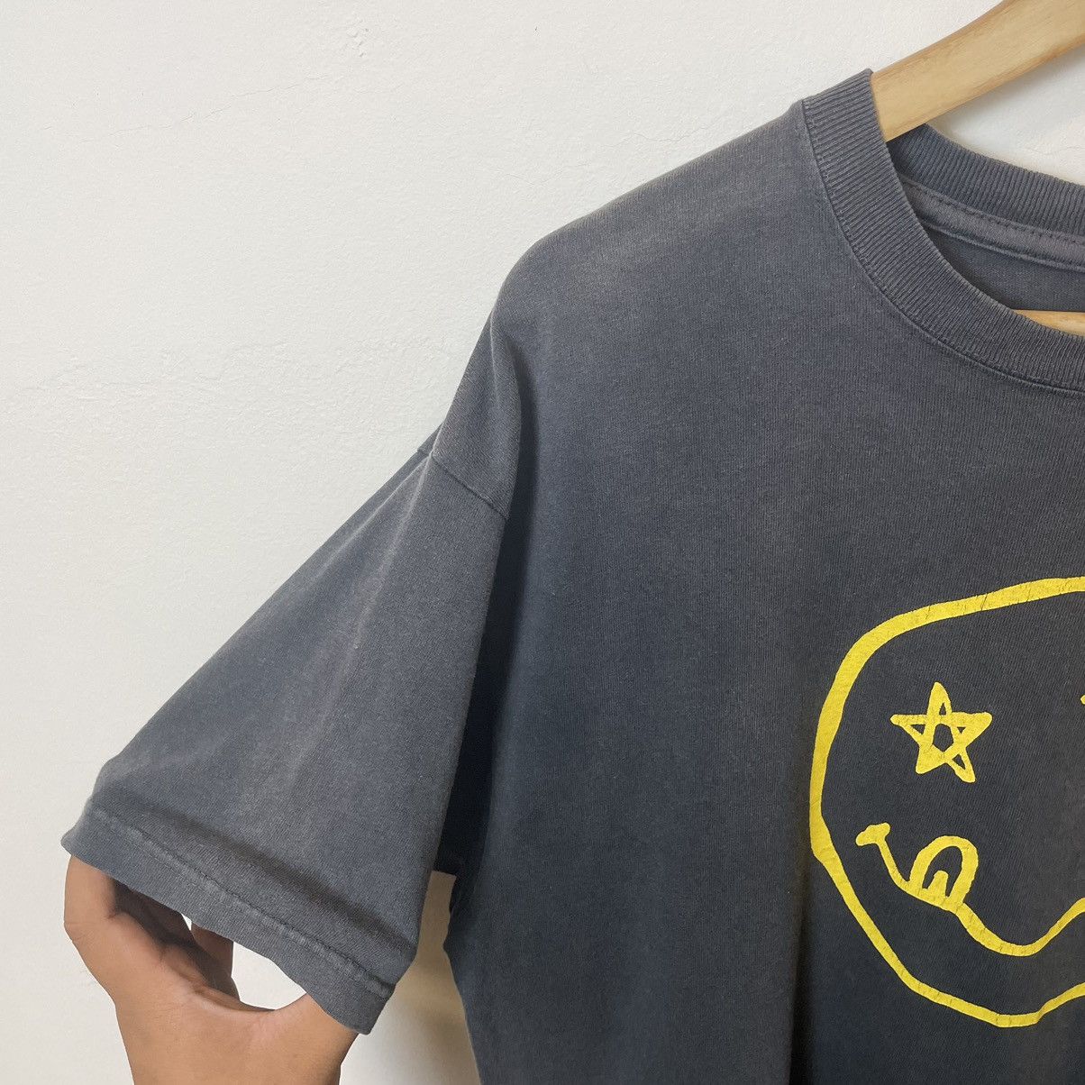 Band Tees × Vintage Vintage Y2K Thrashed Nirvana Parody Tee Shirt Size US L / EU 52-54 / 3 - 5 Thumbnail