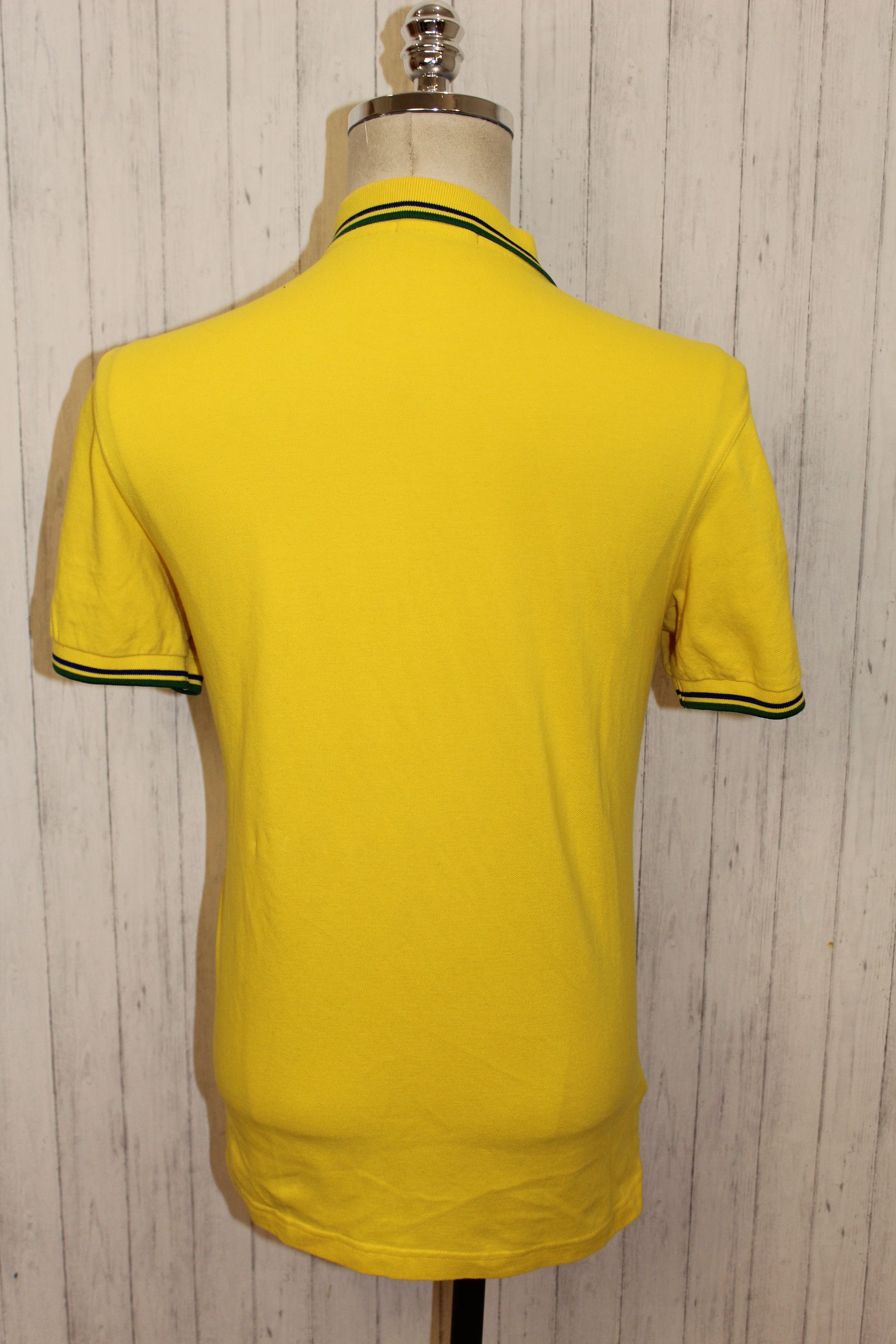 Fred Perry Fred Perry Brazil Short Sleeve Yellow Polo Shirt Size US L / EU 52-54 / 3 - 6 Thumbnail
