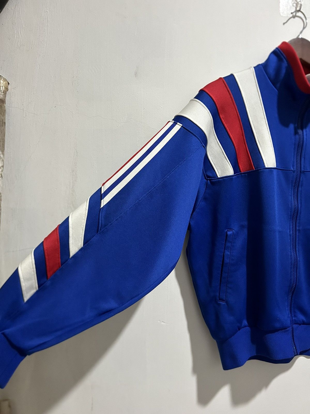 Adidas Vintage 1980s Adidas Descente 3 Stripes Track Jacket Size US L / EU 52-54 / 3 - 4 Thumbnail