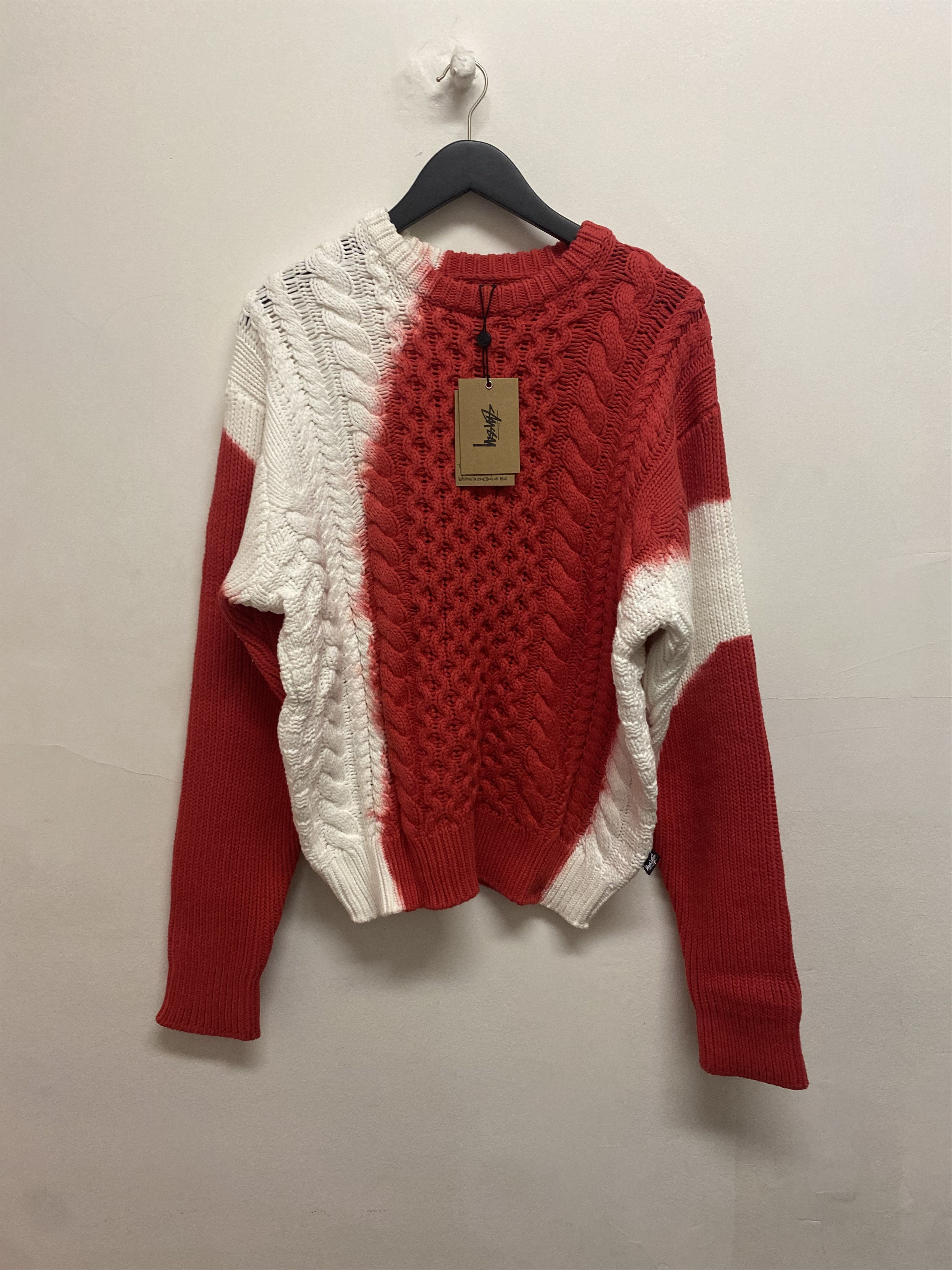 Stussy TIE DYE FISHERMAN SWEATER Size US XL / EU 56 / 4 - 5 Thumbnail