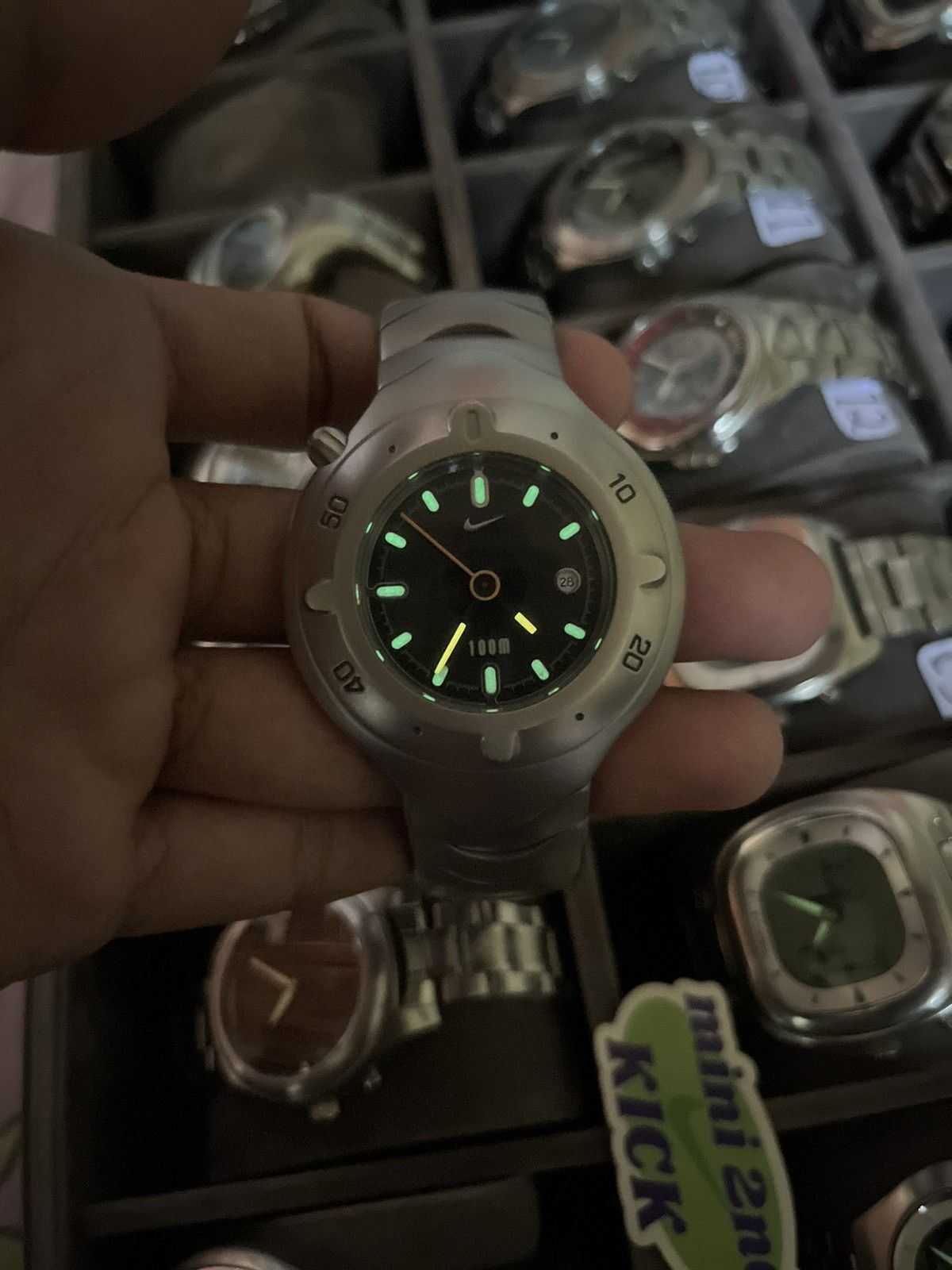 Nike Grand Cayman Dive Watch WW0017 腕時計 Nike Cayman WW0017 45mm Watch 100m In Good Condition (New