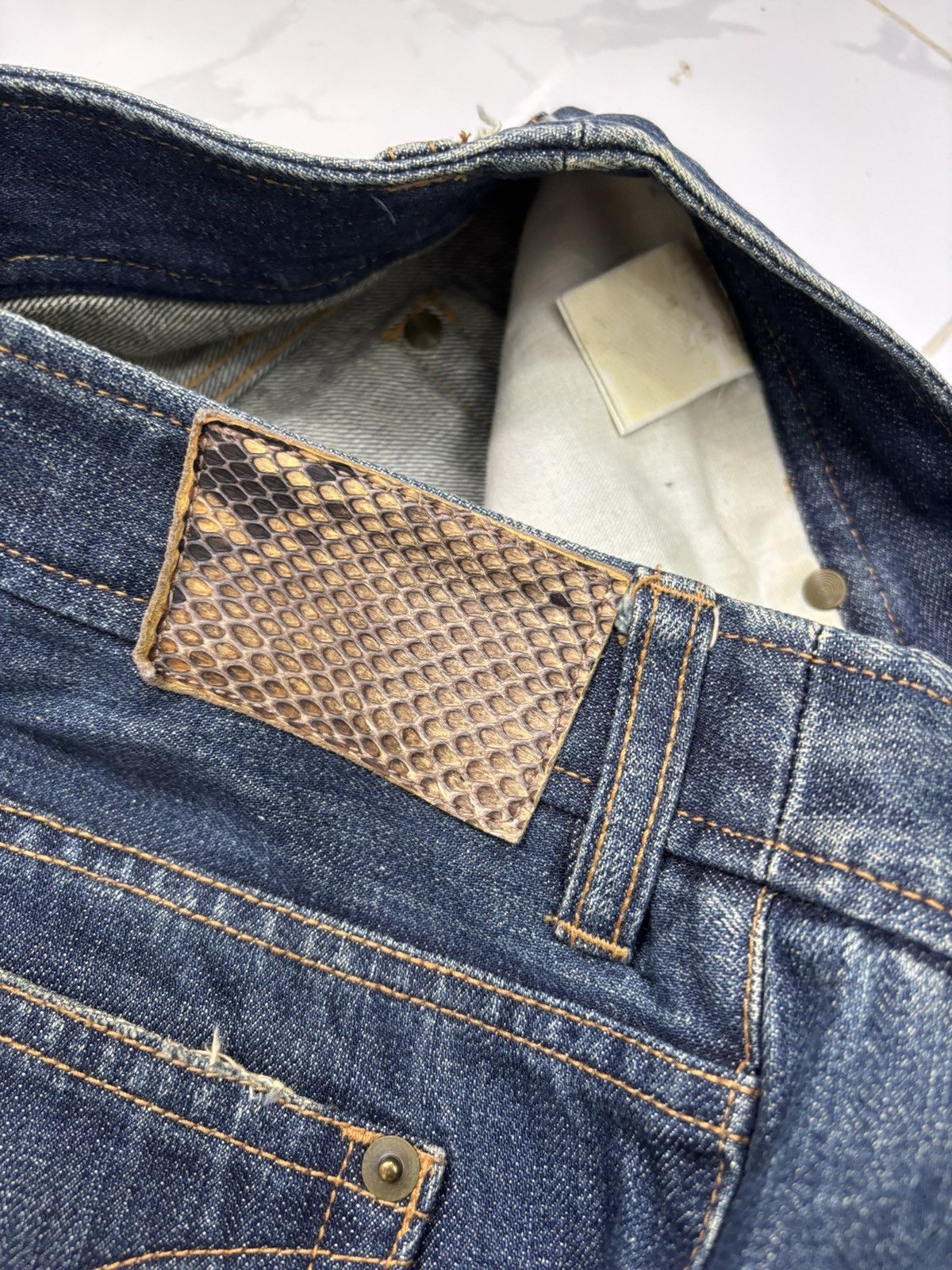 Japanese Brand × Patrick Cox Flare Jeans PATRICK COX WANNABE Flared Denim Jeans Size 28" / US 6 / IT 42 - 10 Thumbnail