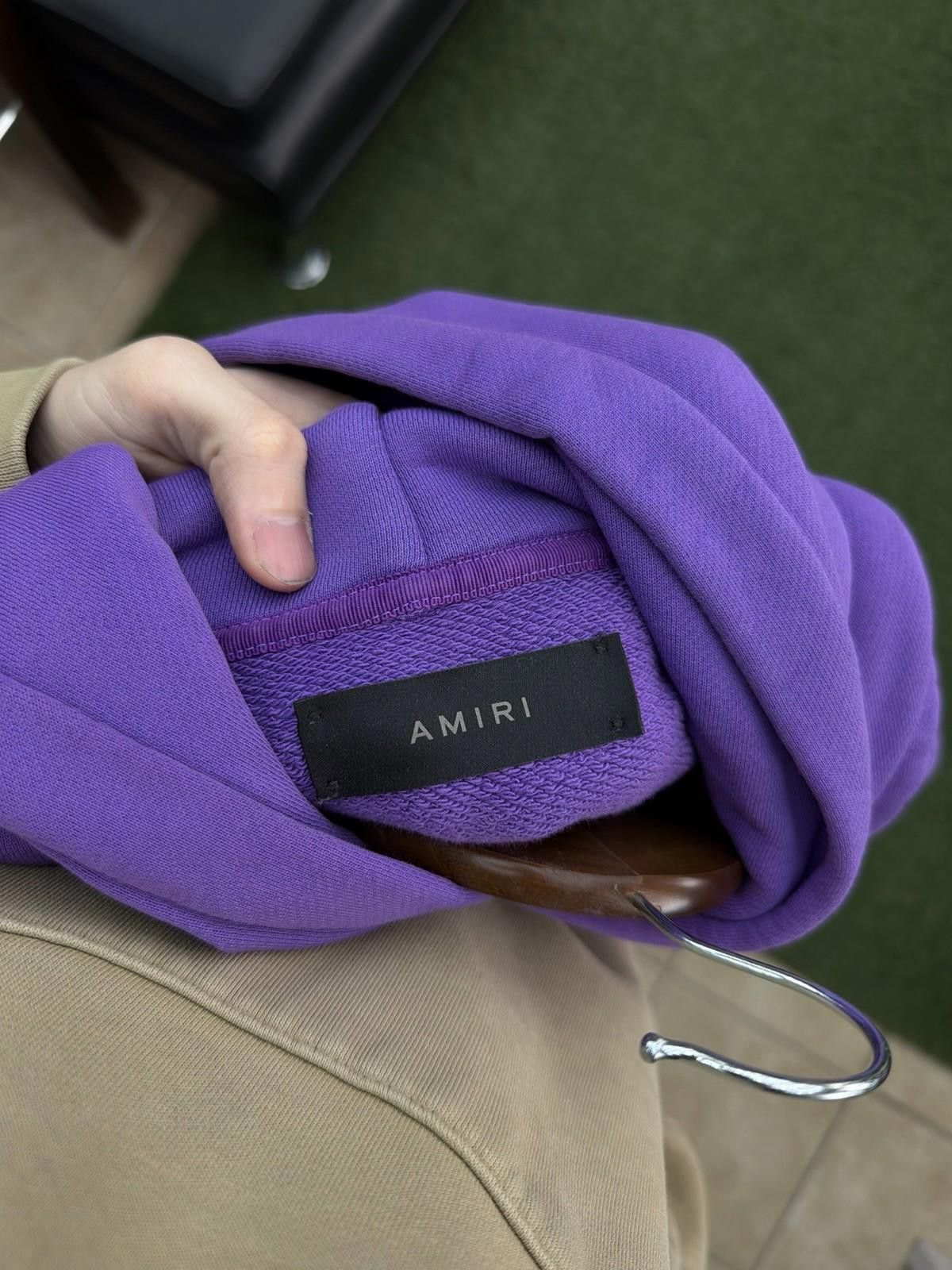 Amiri Amiri Men's Purple Logo Pullover Hoodie Sweater Size Medium Size US M / EU 48-50 / 2 - 7 Thumbnail