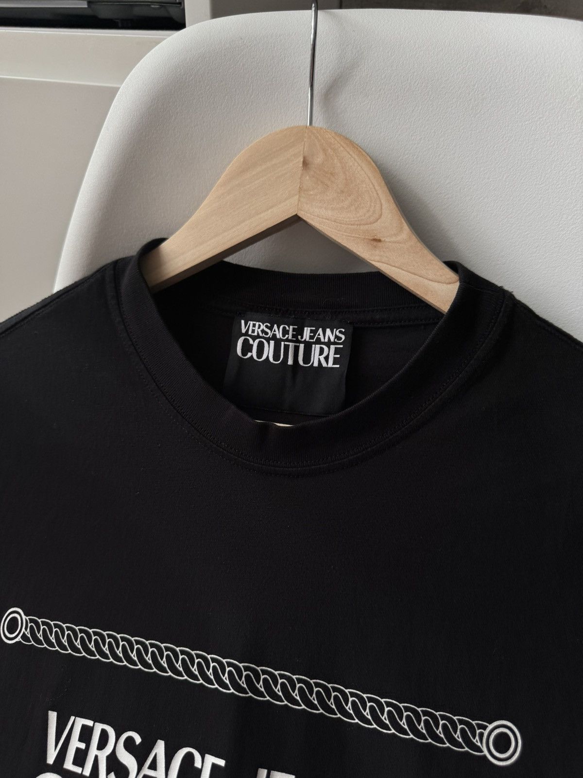 Versace Jeans Couture Versace Jeans Couture Logo Black Tee Size US S / EU 44-46 / 1 - 4 Thumbnail