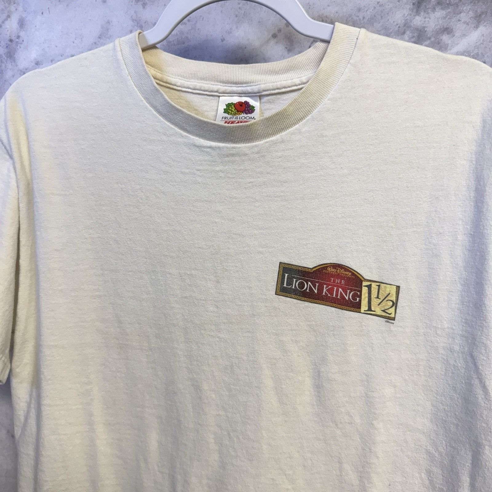 Vintage Vintage Lion King 1 1/2 Shirt White 90s Y2K Disney Movie Size US L / EU 52-54 / 3 - 1 Thumbnail