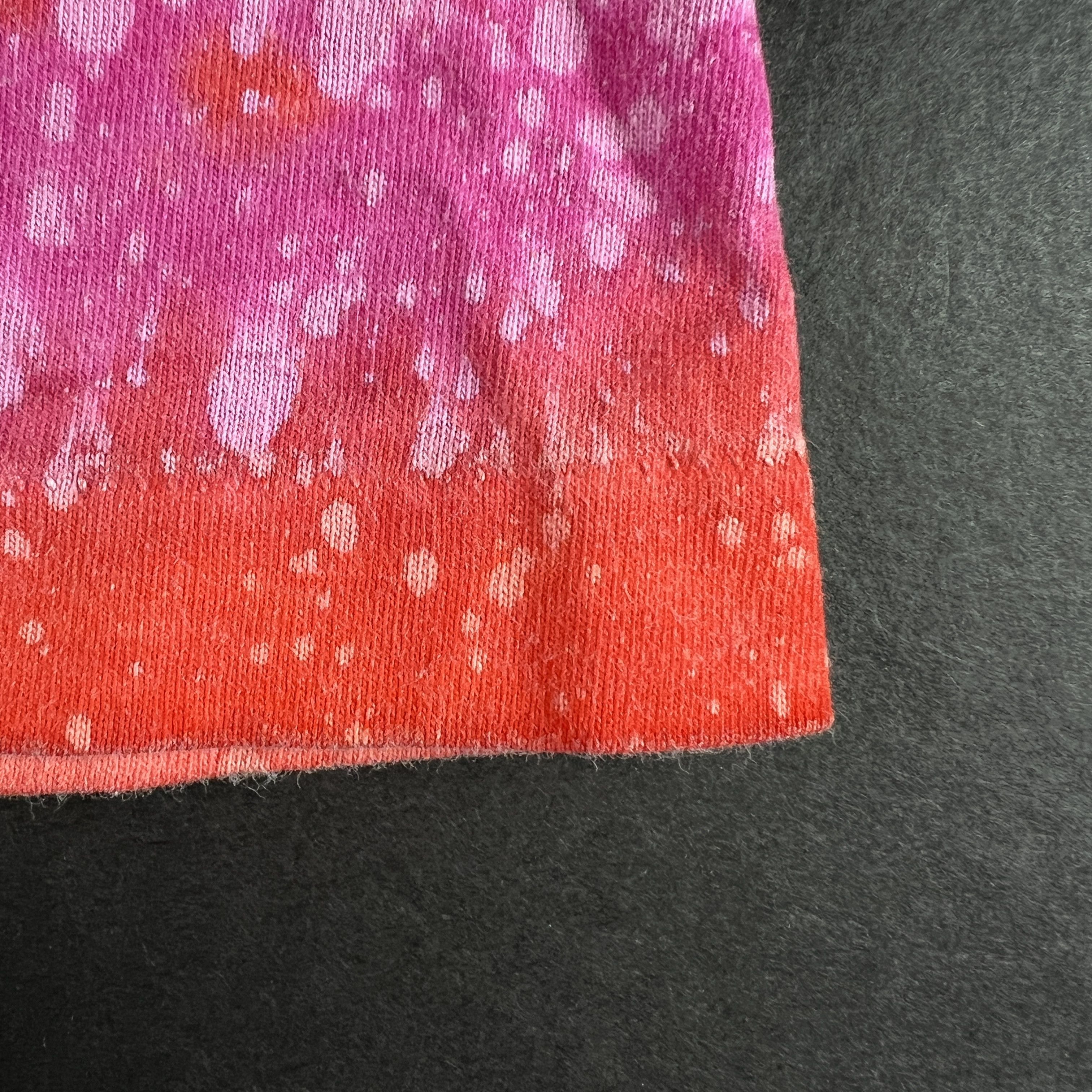 Vintage VTG 90s Too Extreme Pink Orange Faded Striped Single Stitch Size US L / EU 52-54 / 3 - 2 Thumbnail
