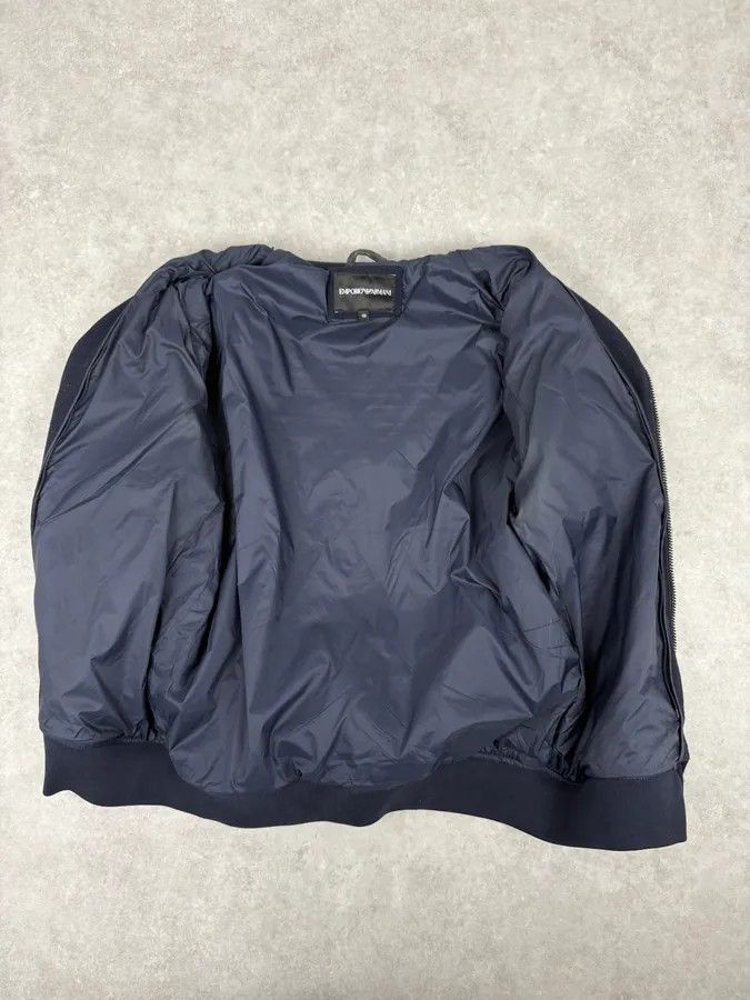 Emporio Armani Emporio Armani Navy & Black Wool Bomber Jacket Size US M / EU 48-50 / 2 - 10 Thumbnail