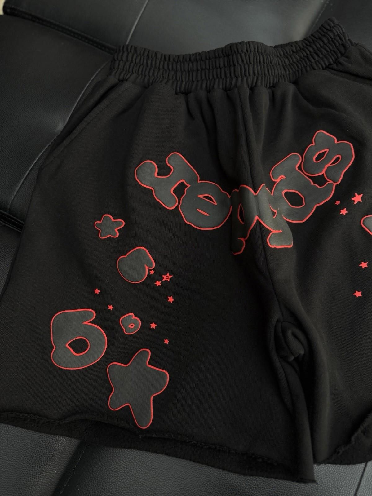 Sp5der Sp5der OG Web V2 Phantom Sweatshort “Black Red” (Small) NEW Size US 30 / EU 46 - 3 Thumbnail