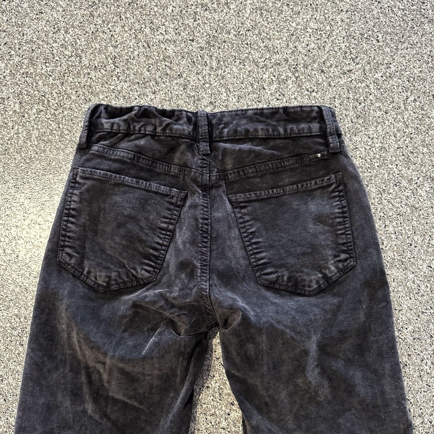 Lucky Brand Lucky Brand Womens 2/26x28 Brooke Velvet Jegging Mid Rise Black Jeans Pant Skinny 63% Cotton 33% Viscose 4% Elastane Pockets Stretch Size 26" / US 2 / IT 38 - 5 Thumbnail