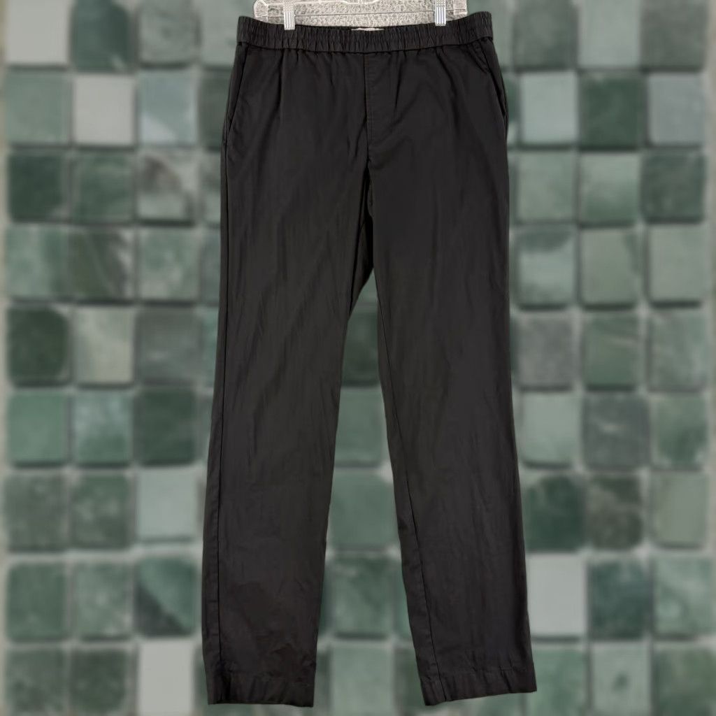 Everlane Everlane Easy Pant Mens 32 Black Cotton Straight Leg Pull On Casual Pants Regular Size US 34 / EU 50 - 1 Thumbnail
