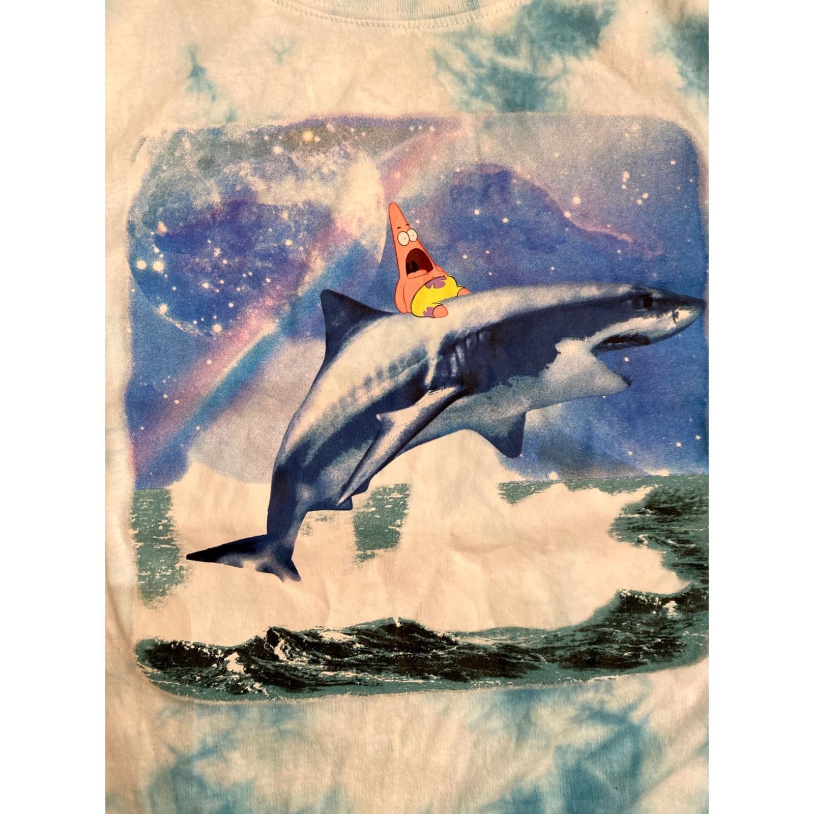 Nickelodeon Nickelodeon Spongebob Patrick T-Shirt Tie Dye LG Multicolor Mens L Cartoon Patrick Squarepants James Hillenburg Shirt Size US L / EU 52-54 / 3 - 2 Thumbnail