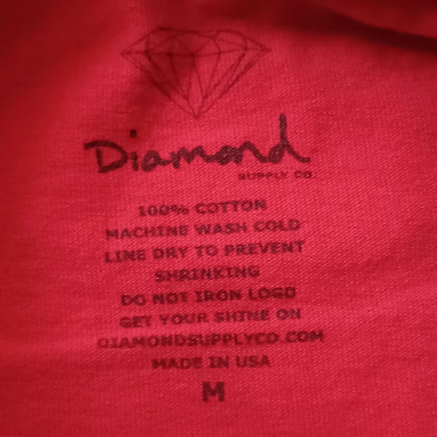 Diamond Supply Co. Diamond Supply Co T Shirt Mens Medium Red Graphic Short Sleeve Size US M / EU 48-50 / 2 - 2 Thumbnail