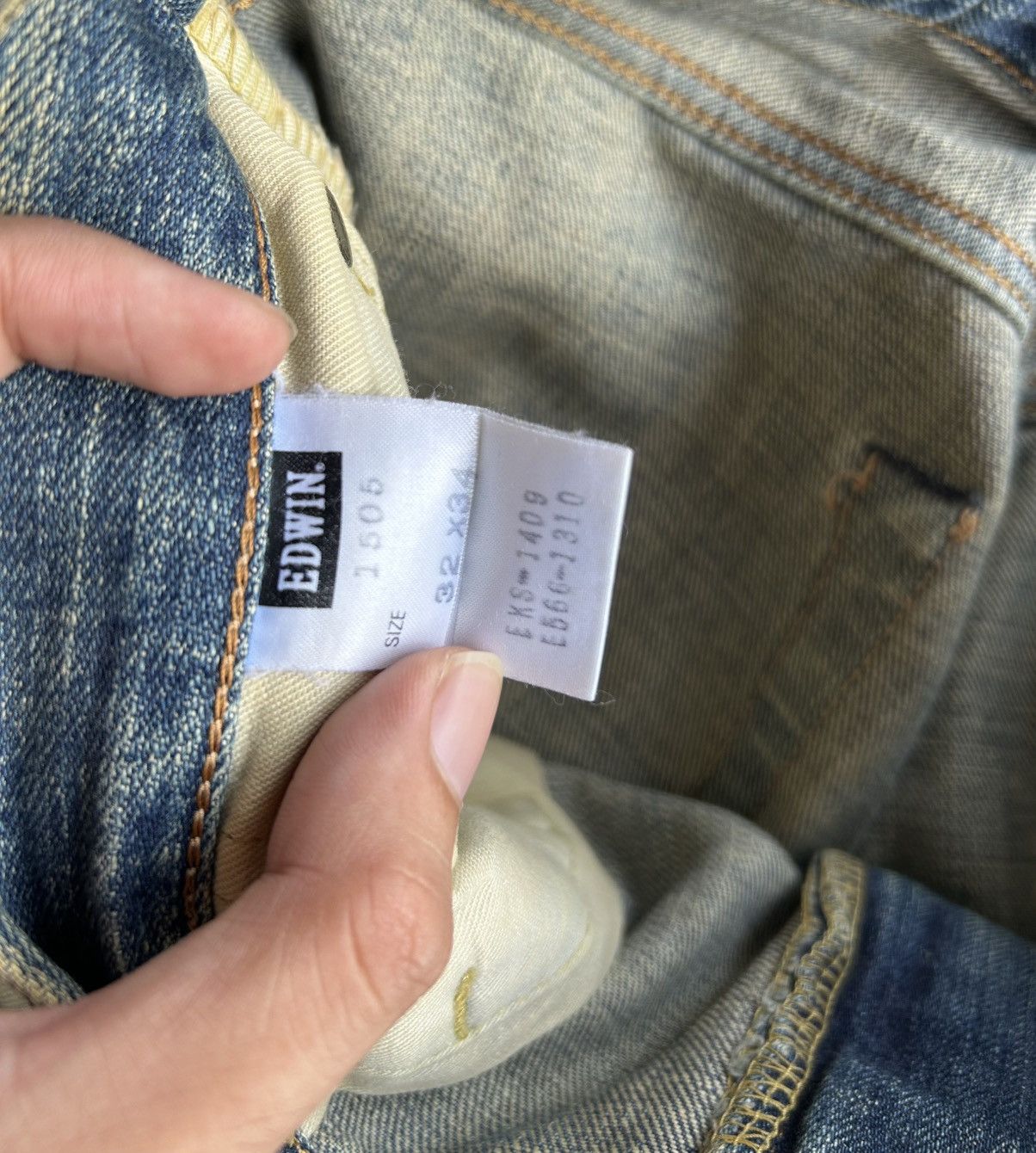 Japanese Brand × Kapital × Vintage Vintage Edwin Selvedge Baggy Rusty Mudwash Distressed Denim Size US 33 - 4 Thumbnail