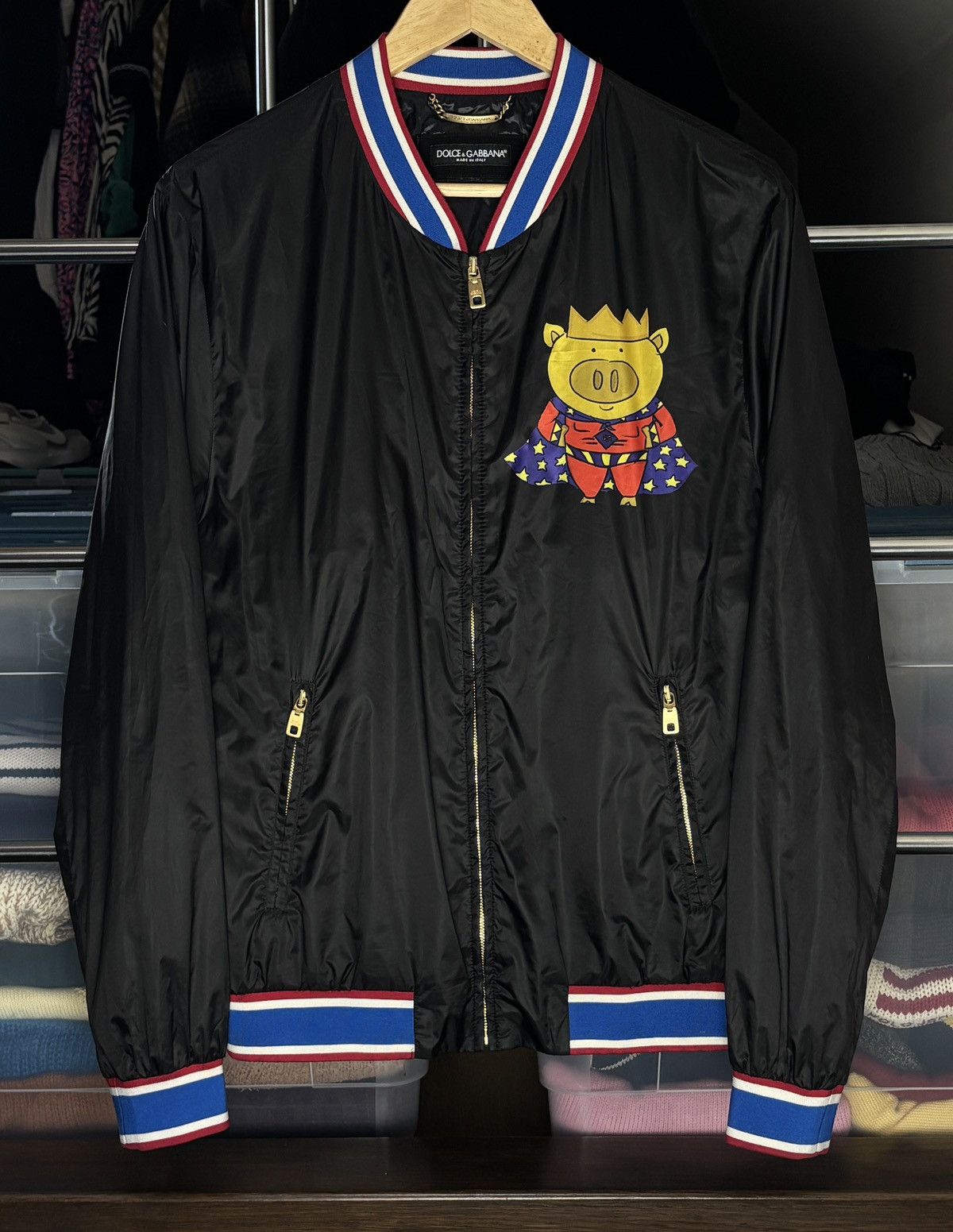 Dolce & Gabbana Dolce & Gabbana Year Of The Pig Rare Bomber Jacket Vintage Size US M / EU 48-50 / 2 - 1 Thumbnail