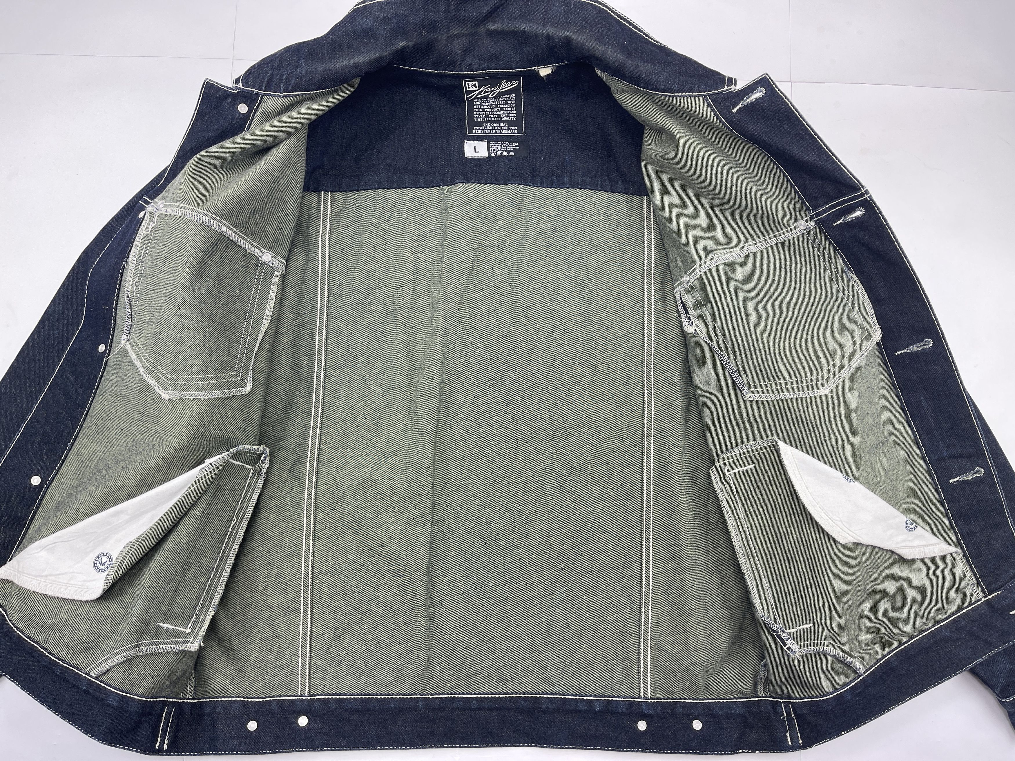 Karl Kani Karl Kani jacket, blue, vintage Kani denim jacket, 90s L Size US L / EU 52-54 / 3 - 11 Thumbnail